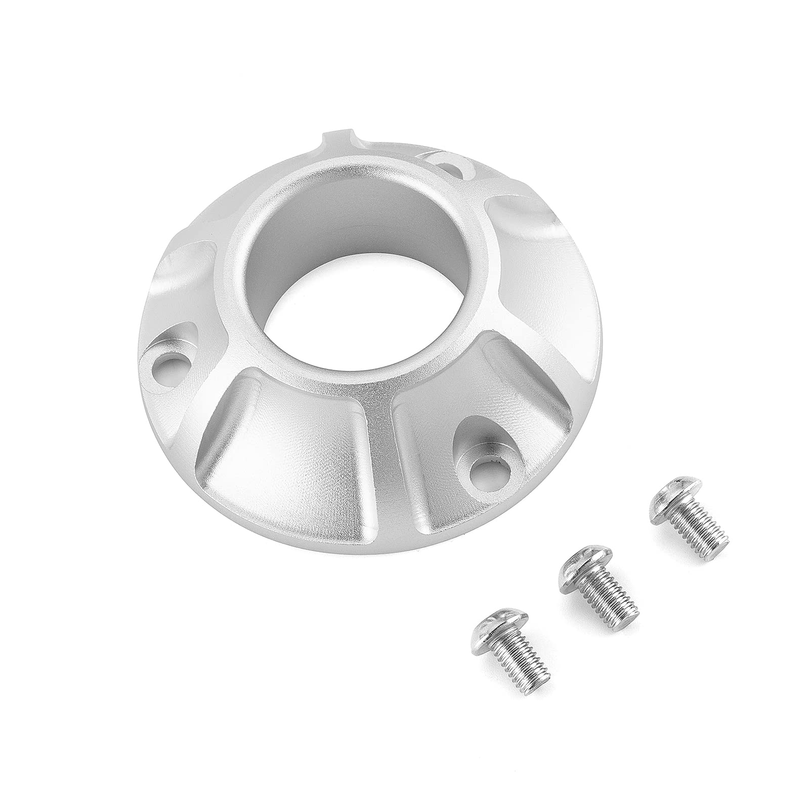 Wsays Compatible With Honda Exhaust Tip Billet Power With Screen Arrestor Crf50 + Crf70 + Crf80 + Crf100 + Crf110 Motorcycle Muffler (Silver)