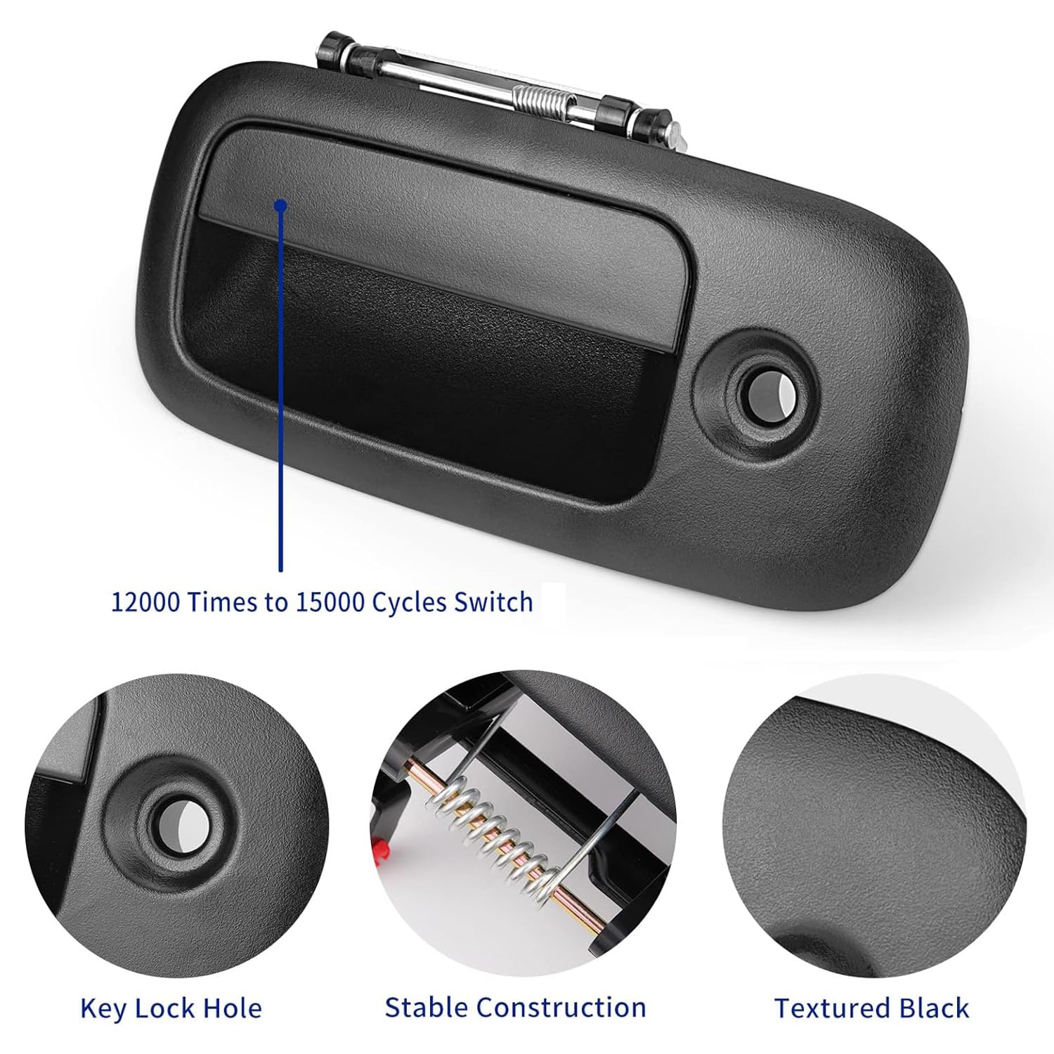 Exterior Door Handle Set, Front Left & Right & Rear Right Sliding Side For 1996-2009 Chevy Express,Gmc Savana 1500 2500 3500 450