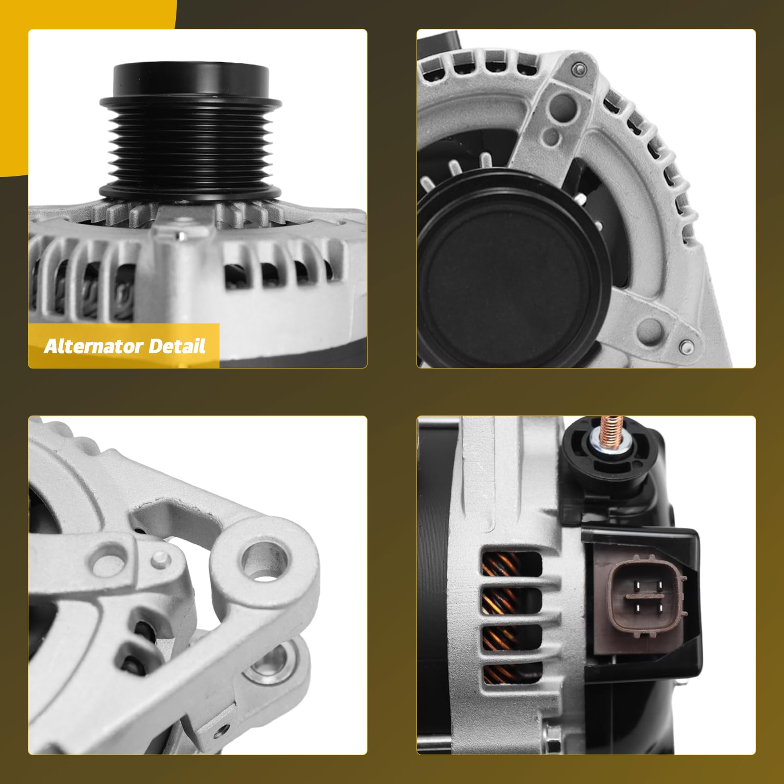 YINAVAGAD Alternator 3.5L for Toyota Venza Avalon Highlander 3.5L 2005-2016, for Lexus ES350 RX350 3.5L 2007-2018, Replaces 2706