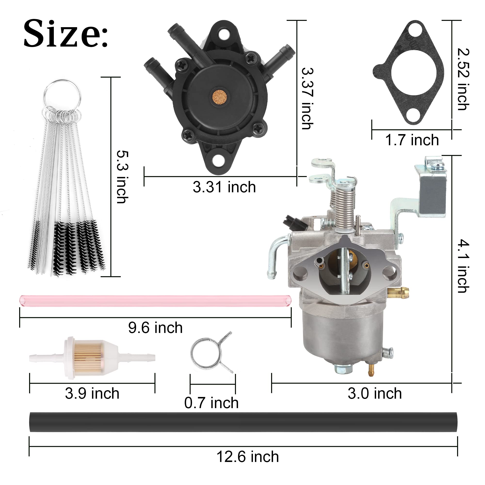 10L0L Carburetor Kit for Yamaha G22-G27 G29 2003-up Golf Cart Gas 4-Cycle Drive Engine Replace OEM JR6-14101-00 JR6-14101-01 520