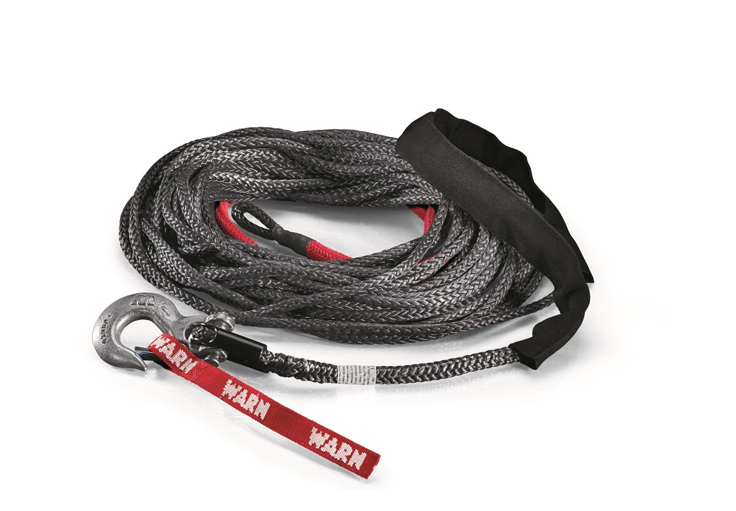 WARN 88468 Spydura Synthetic Winch Cable Rope with Swivel Hook End: 3/8 Diameter x 80 Length, 5 Ton (10,000 lb) Capacity