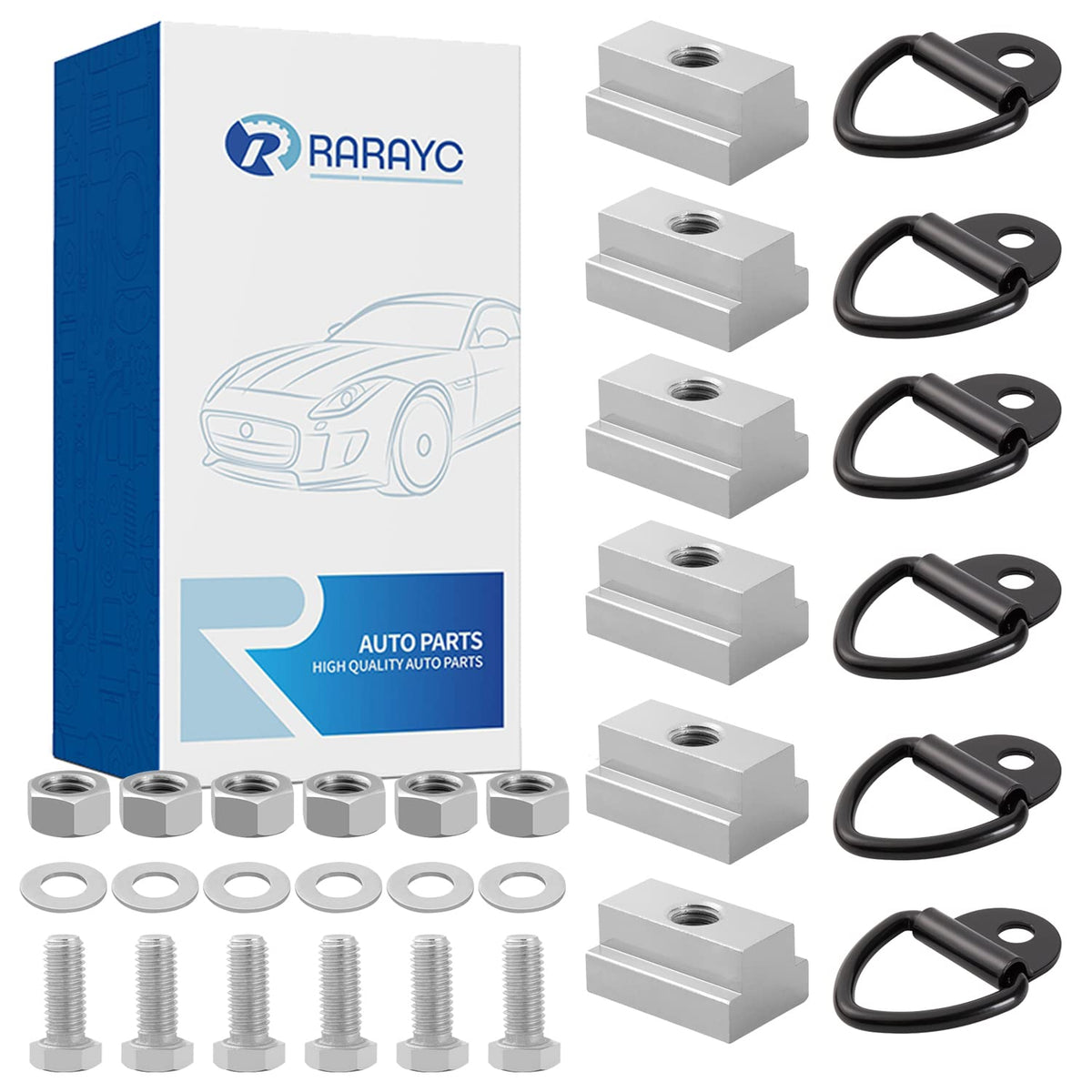 Rarayc 6 Pcs Bed Rail Accessories For Toyota Tacoma & Toyota Tacoma