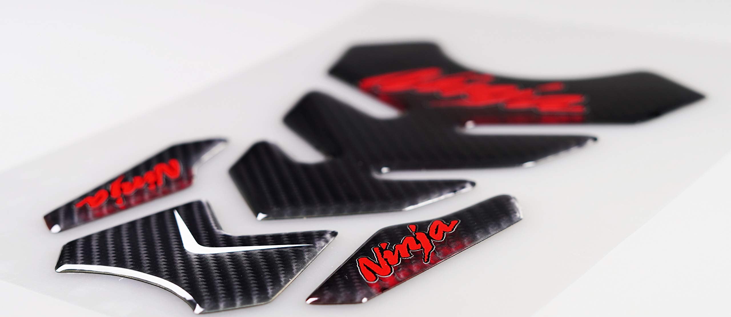 REVSOSTAR 5D Real Carbon Fiber, Motorcycle Decal Vinyl Tank Protector, Tank Pad For Ninja 650 ZX636 ZX600 ZX-10R ZX14 ZX1400 ZX1