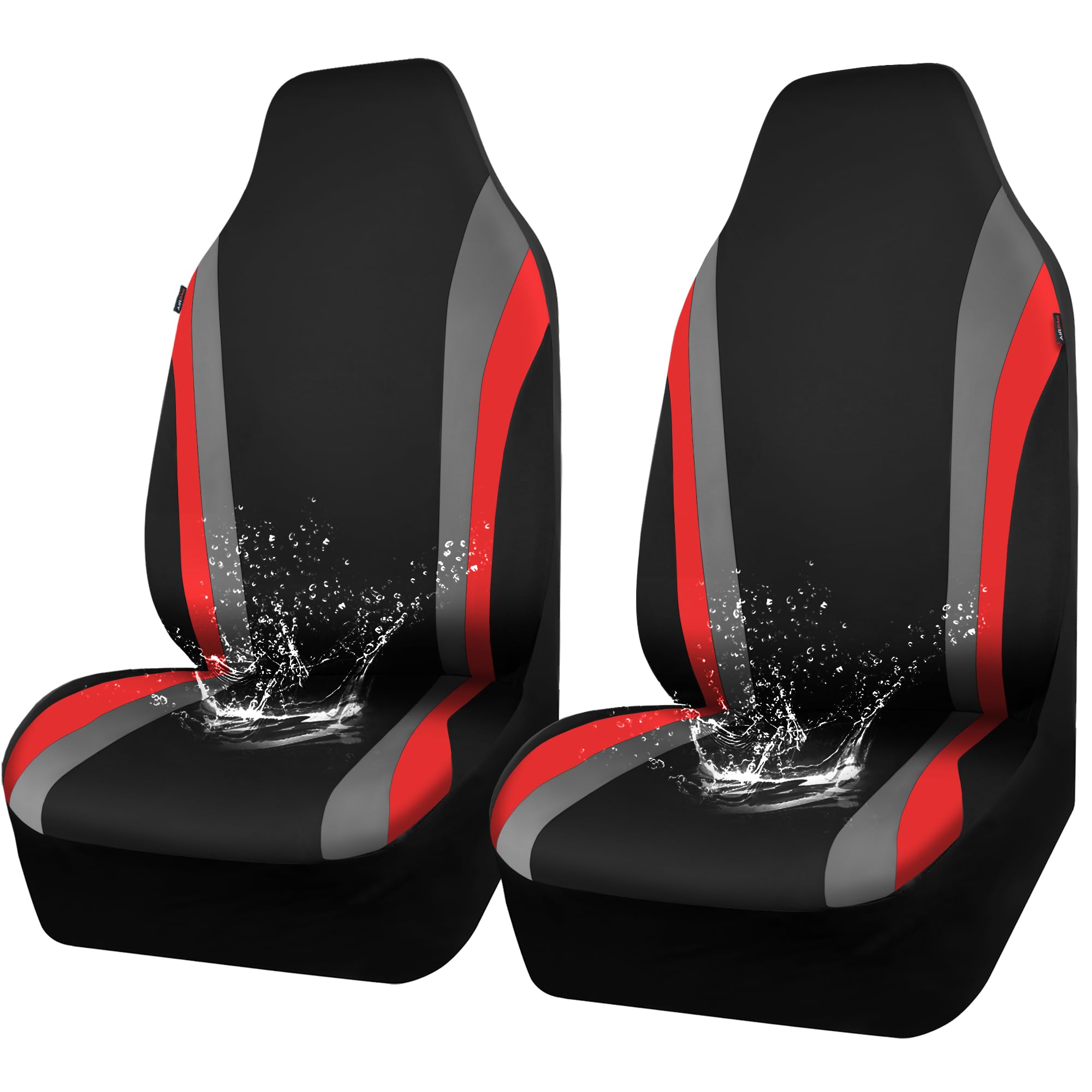 Car Pass Aquashield Neoprene Waterproof Car Seat Covers Front Seats Only, High Back Bucket Seat Covers,Airbag Compatible,Seat Co