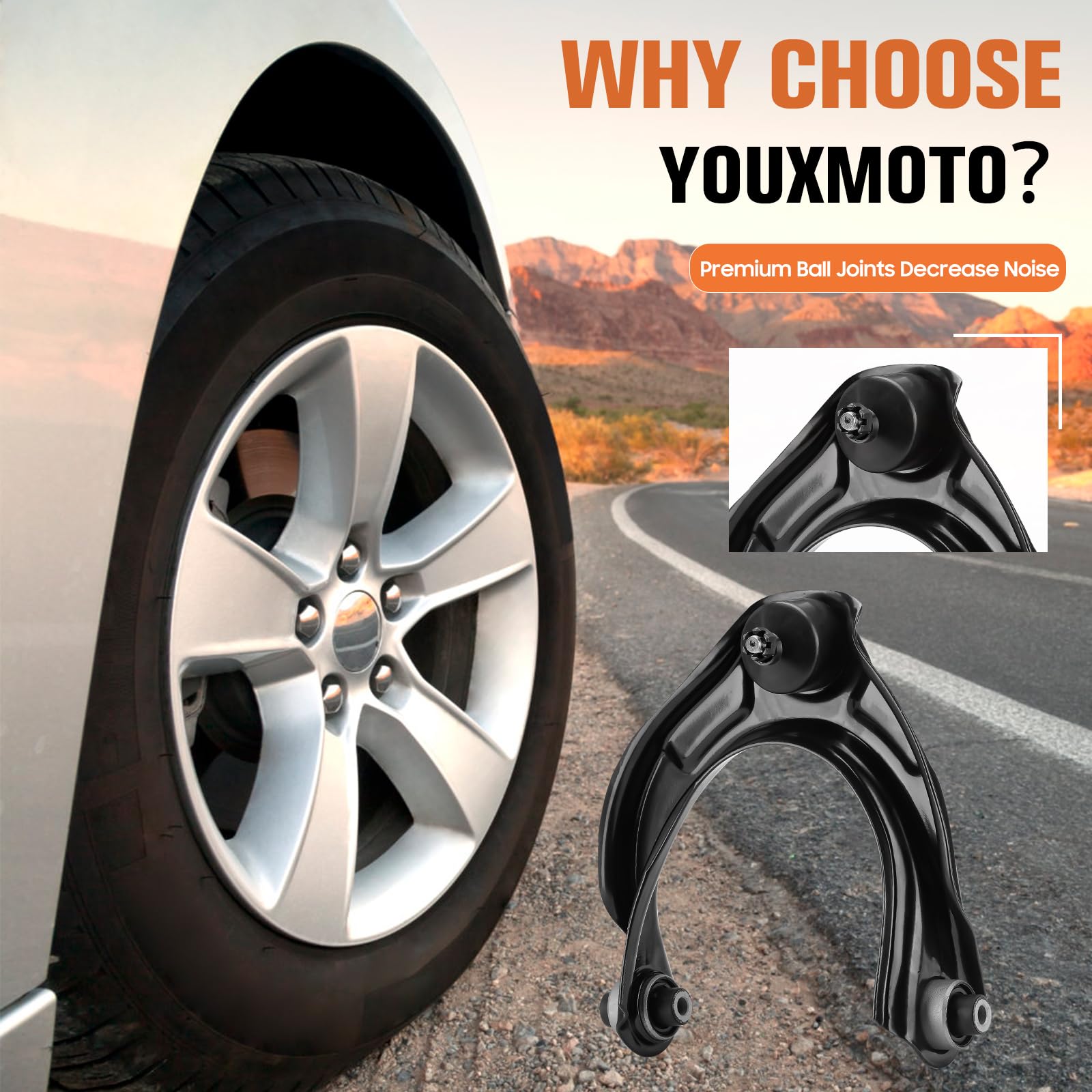 Front Upper Driver & Passenger Control Arms Suspension Kits Fit For Acura Tl And Tsx 2009-2014, Fit For Honda Accord 2008-2012,