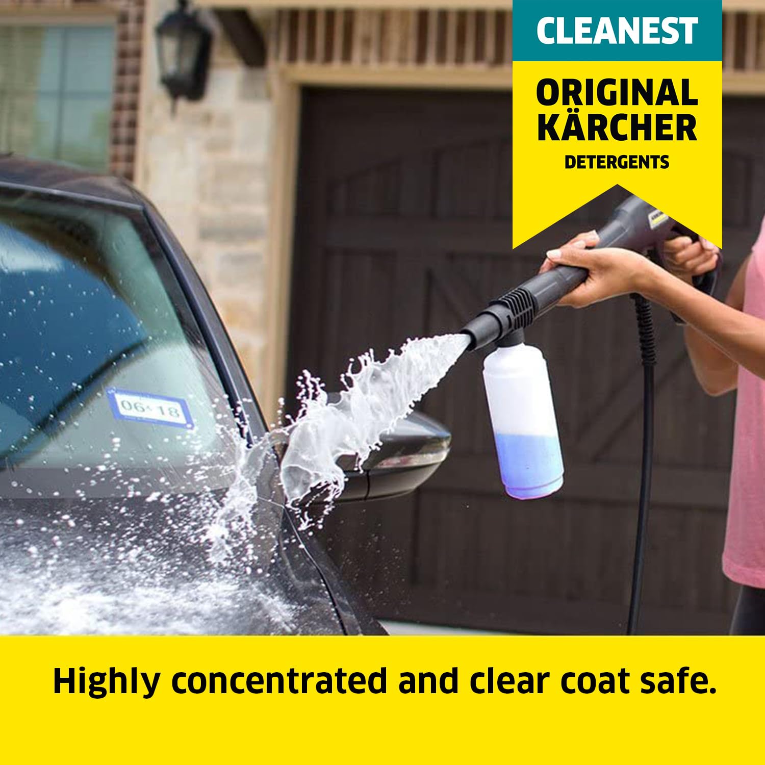 Kärcher Vehicle Wash And Wax, Pressure Washer Detergent - Pressure Washer Soap For Cars, Bikes, Trucks, Boats And More - 1 Quart