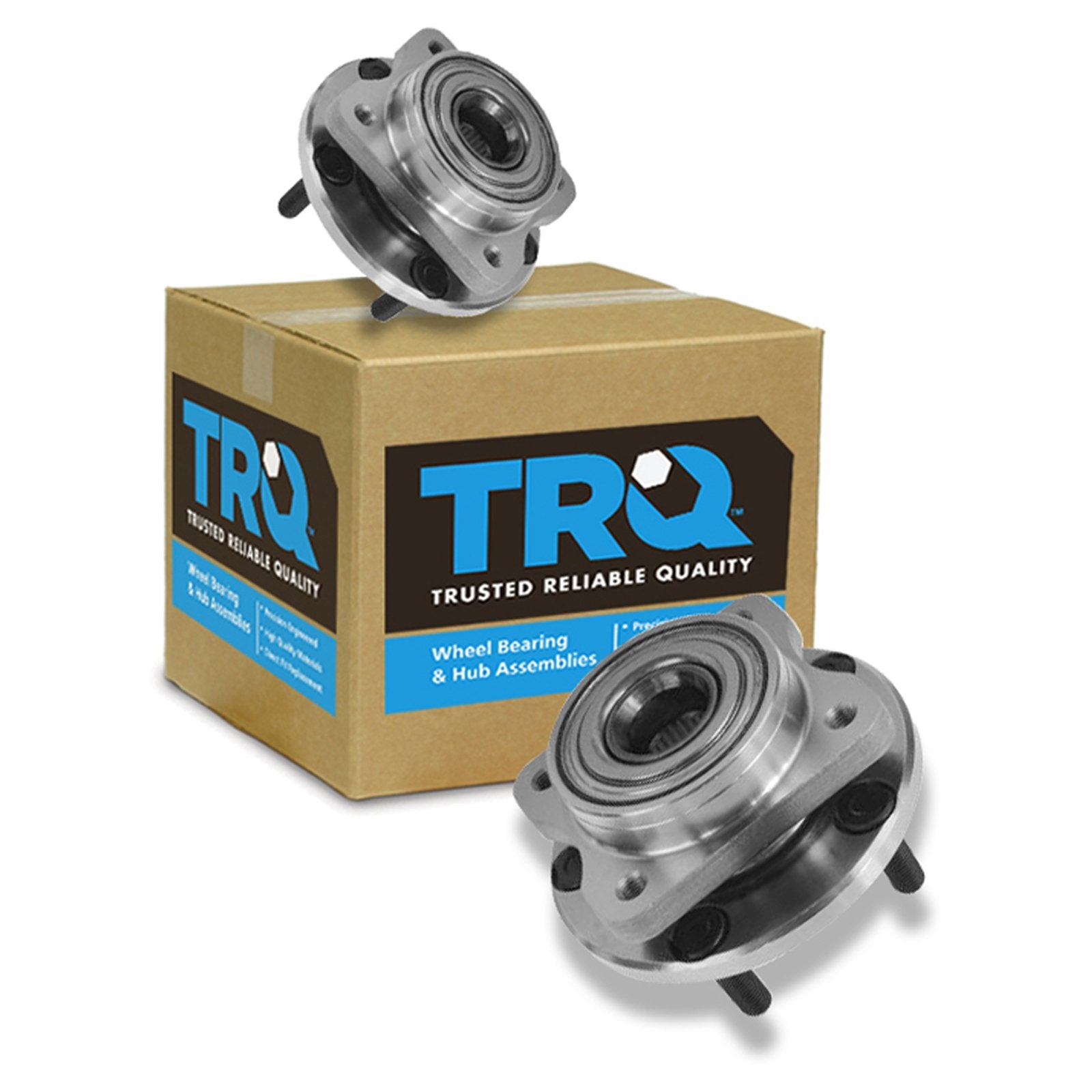 Trq Wheel Bearing & Hub Assembly Front Pair Set For Chrysler Dodge Plymouth