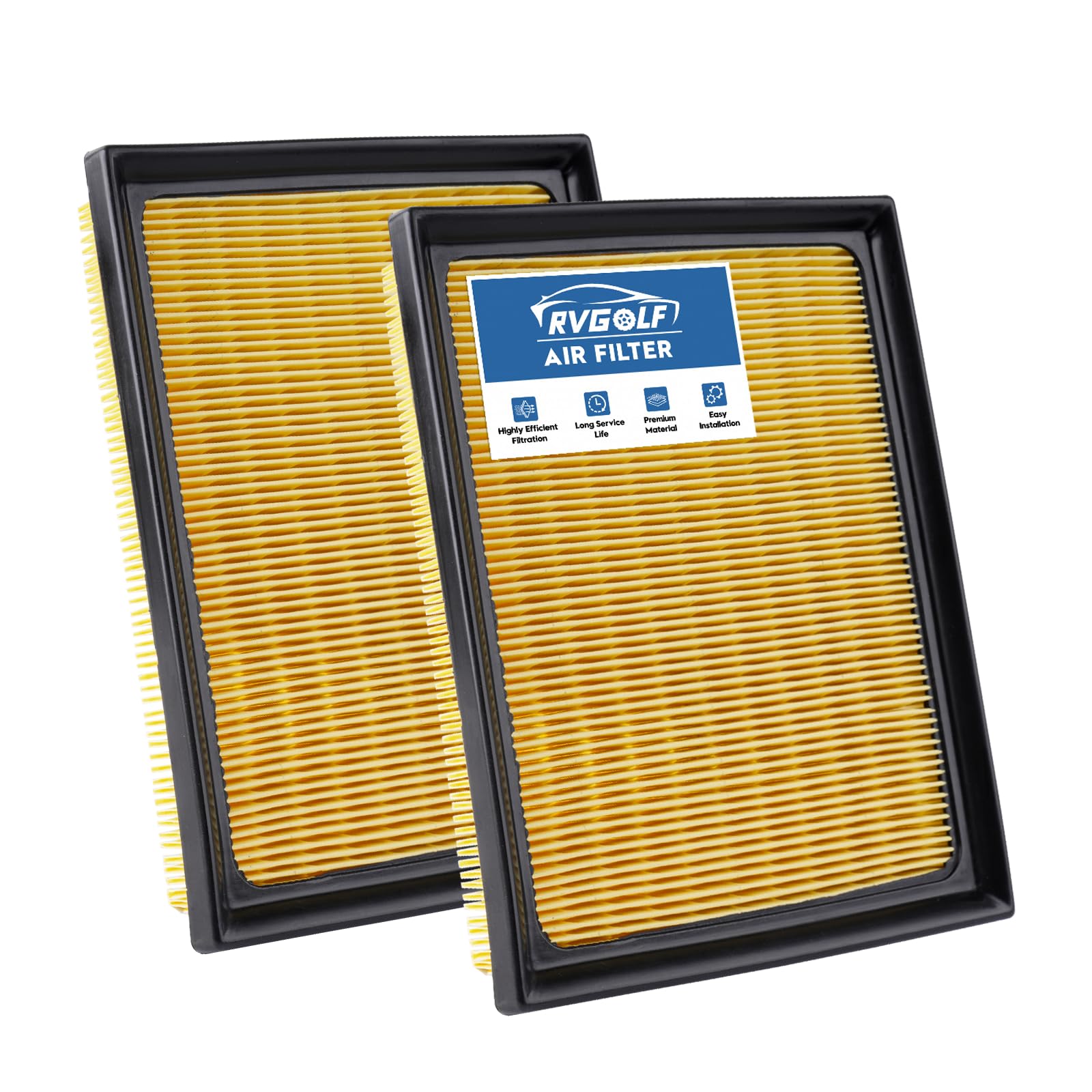 RVgolf 2PCS Engine Air Filter Fit for Toyota RAV4 Hybrid(2.5L) 16-18, Prius Hybrid(1.8L) 10-18, Lexus CT200h 11-17, NX300h 15-21