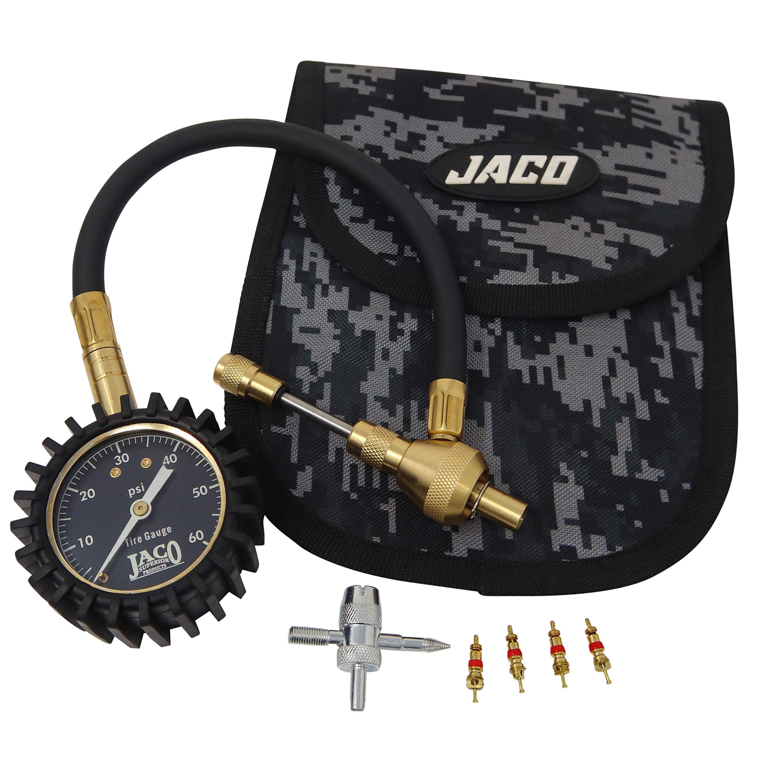 Jaco Rapidflow Tire Deflator With Gauge (0-60 Psi) | Rapid 4X4 Off Road Air Down Kit