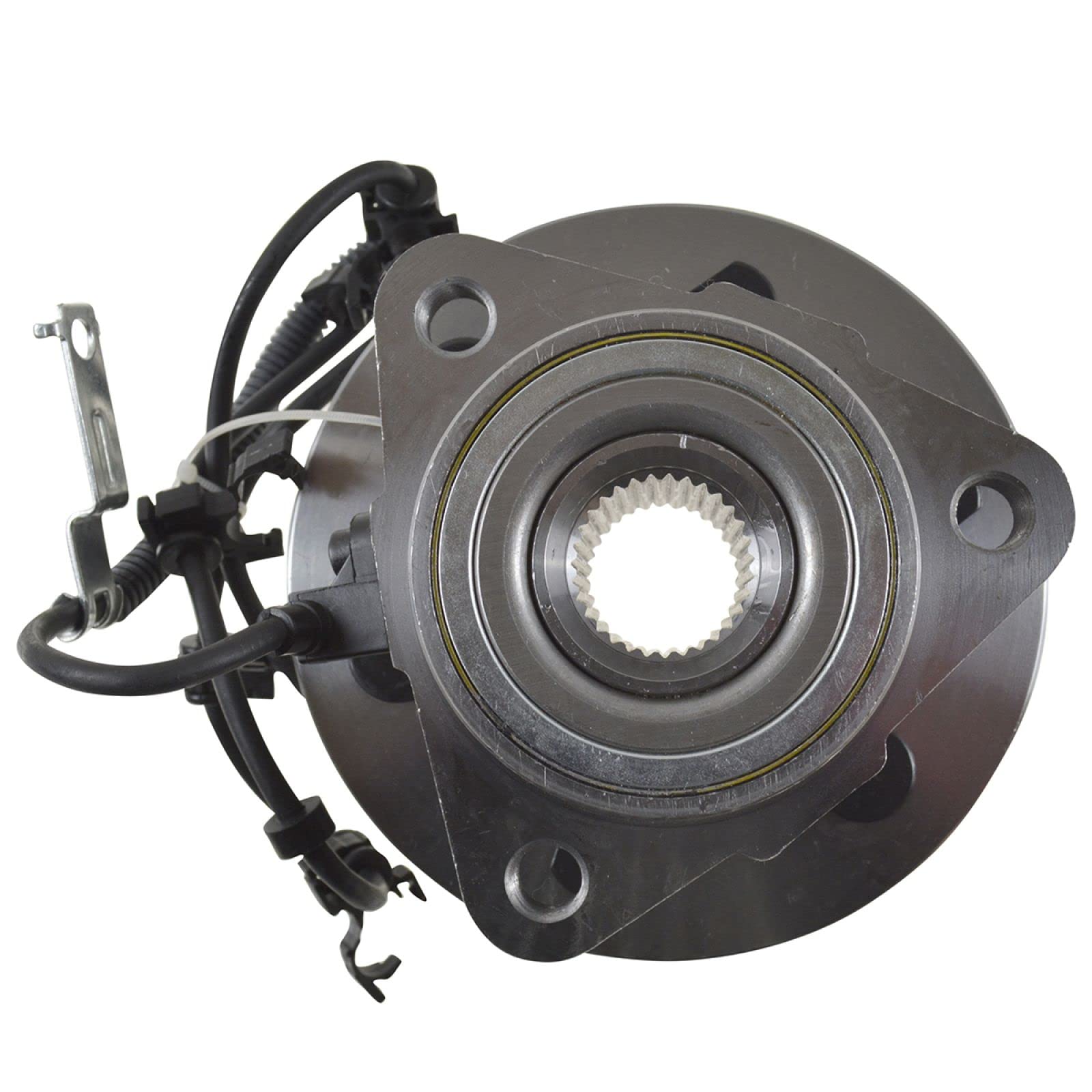 Trq Front Driver Side Wheel Bearing & Hub Assembly 4Wd With Abs Sensor Compatible With 1997-2004 Dodge Dakota 1998-2003 Durango