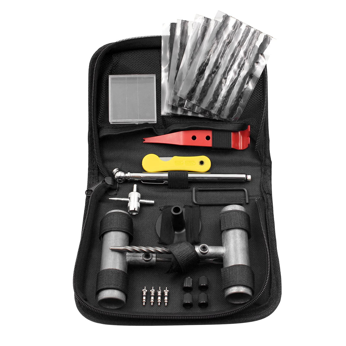 Tire Repair Kit, Tire Patch Kit With Plugs To Fix Punctures And Plug Flats For Car, Motorcycle, Truck, Tractor, Trailer, Rv, Atv