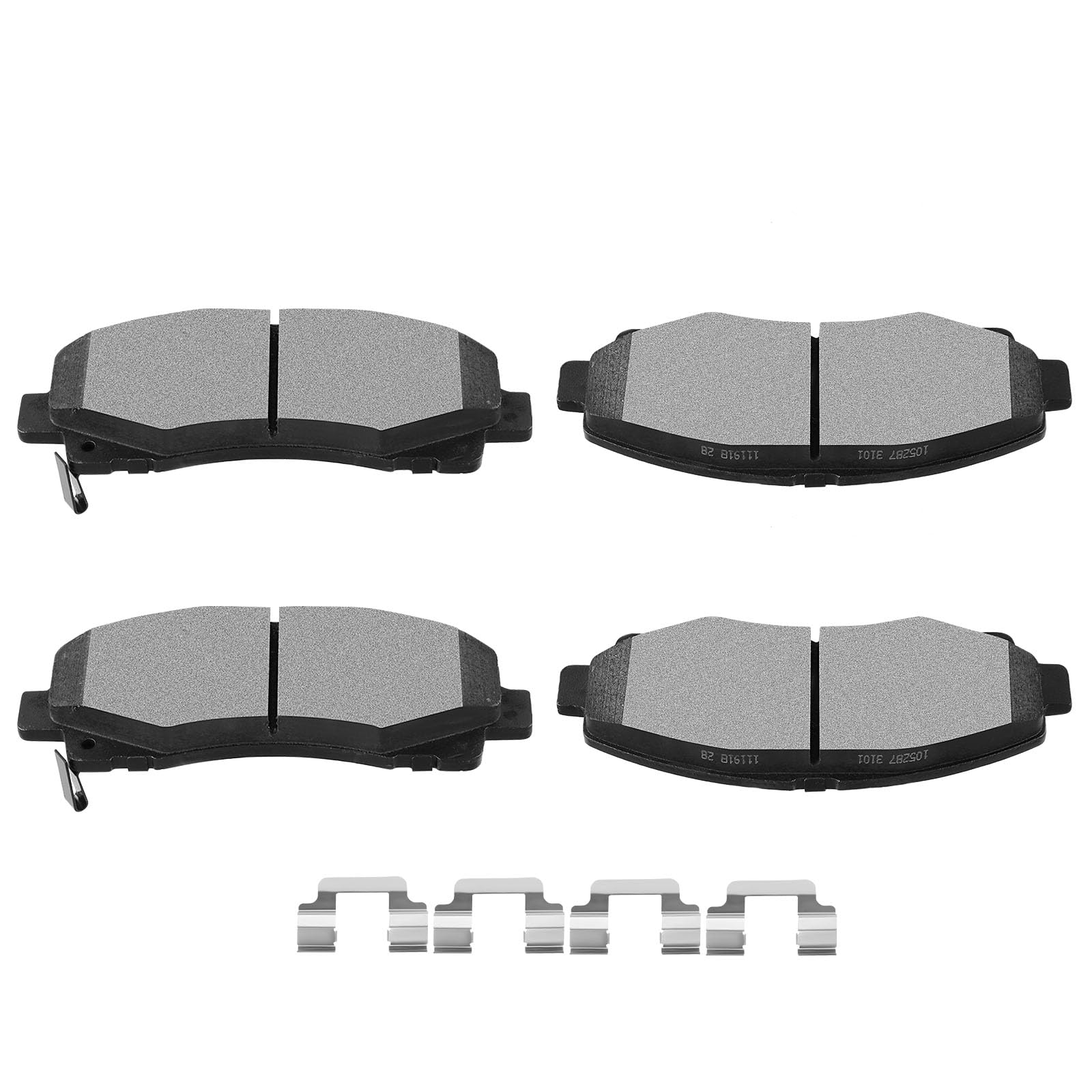 Semi-Metal Brake Pads Kits, D1102 Scitoo 4Pcs Front Brakes Pads Set Fit For Acura Tl 2009-2014,For Honda Ridgeline 2006-2011
