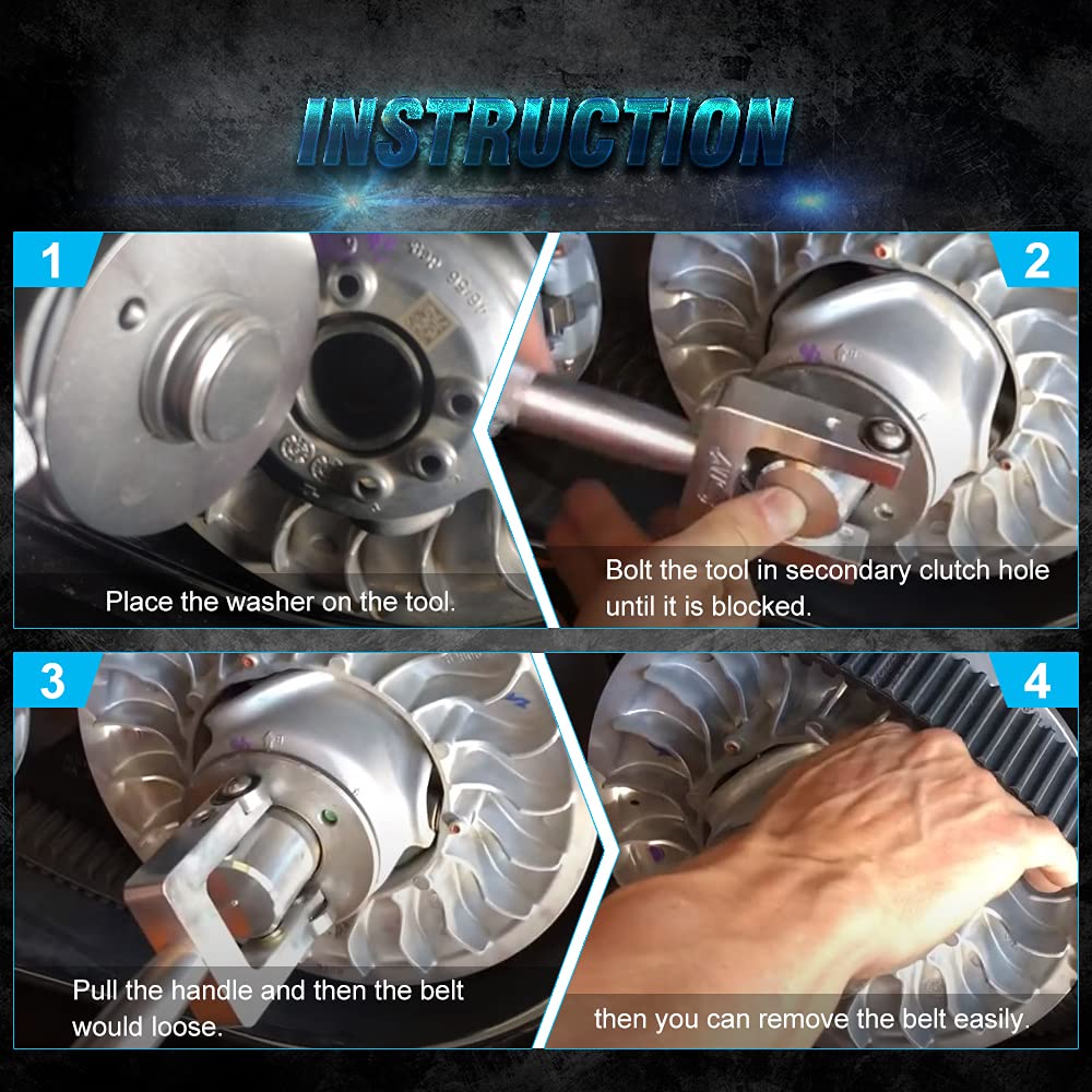 Samman X3 Belt Changing Tool Clutch Removal Kit Compatible With 2017-2021 Can-Am Maverick X3 Max Ds Rs Mr Rc Turbo R Fits 64’’ Or 72’’ Wheel Base Width Black …