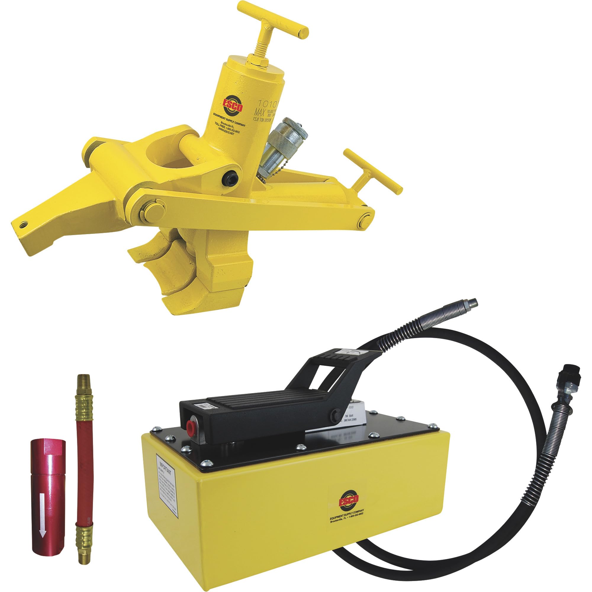 Esco 10202 Pro Series Combination Bead Breaker Kit With 5 Quart Hydraulic Pump