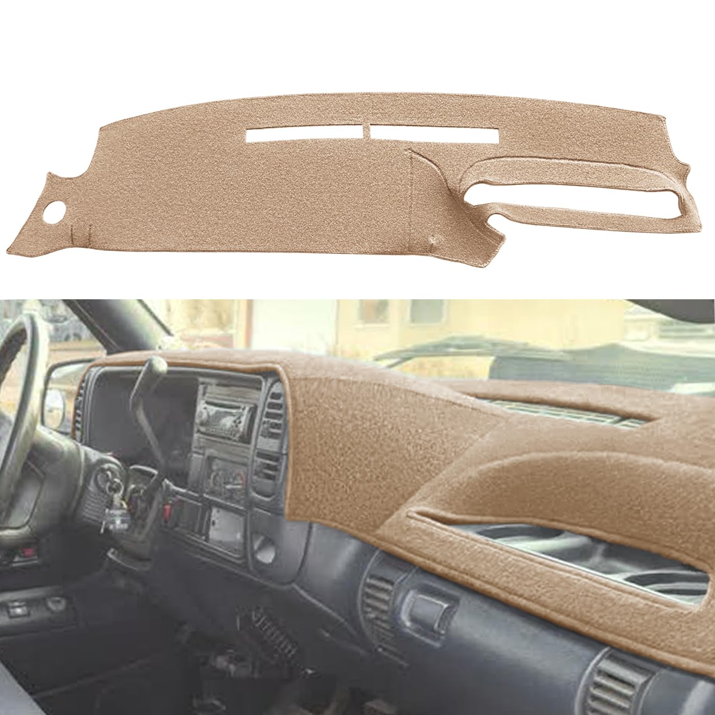 Dash Cover Mat Custom Fit For 1995-1996 Chevy Chevrolet Silverado C1500 C2500 C3500 K1500 K2500 K3500 Tahoe Suburban,Gmc Sierra
