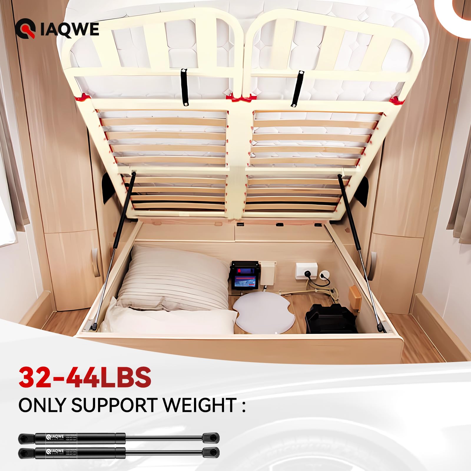 C16-20651 19 Inch 40Lbs/178N Gas Shock Strut Spring For Leer Are Snugtop Camper Shell Truck Topper Rear Window Pickup Cab Canopy