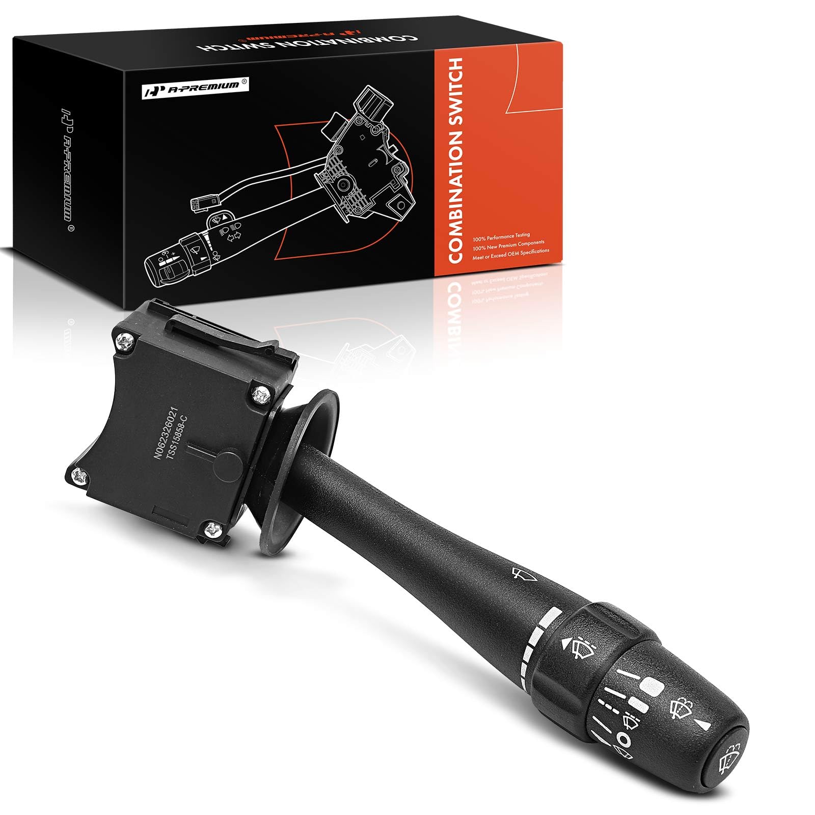 A-Premium Front Windshield Wiper and Washer Switch Lever Compatible with Chevy Pontiac Saturn - 2005-2010 - Cobalt, HHR, Malibu,