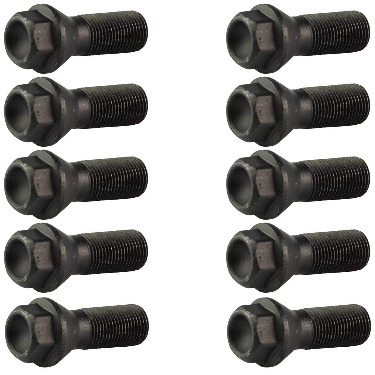 Bapmic 36136781151 M14-1.25 Wheel Lug Bolts Compatible With Bmw (Pack Of 10)