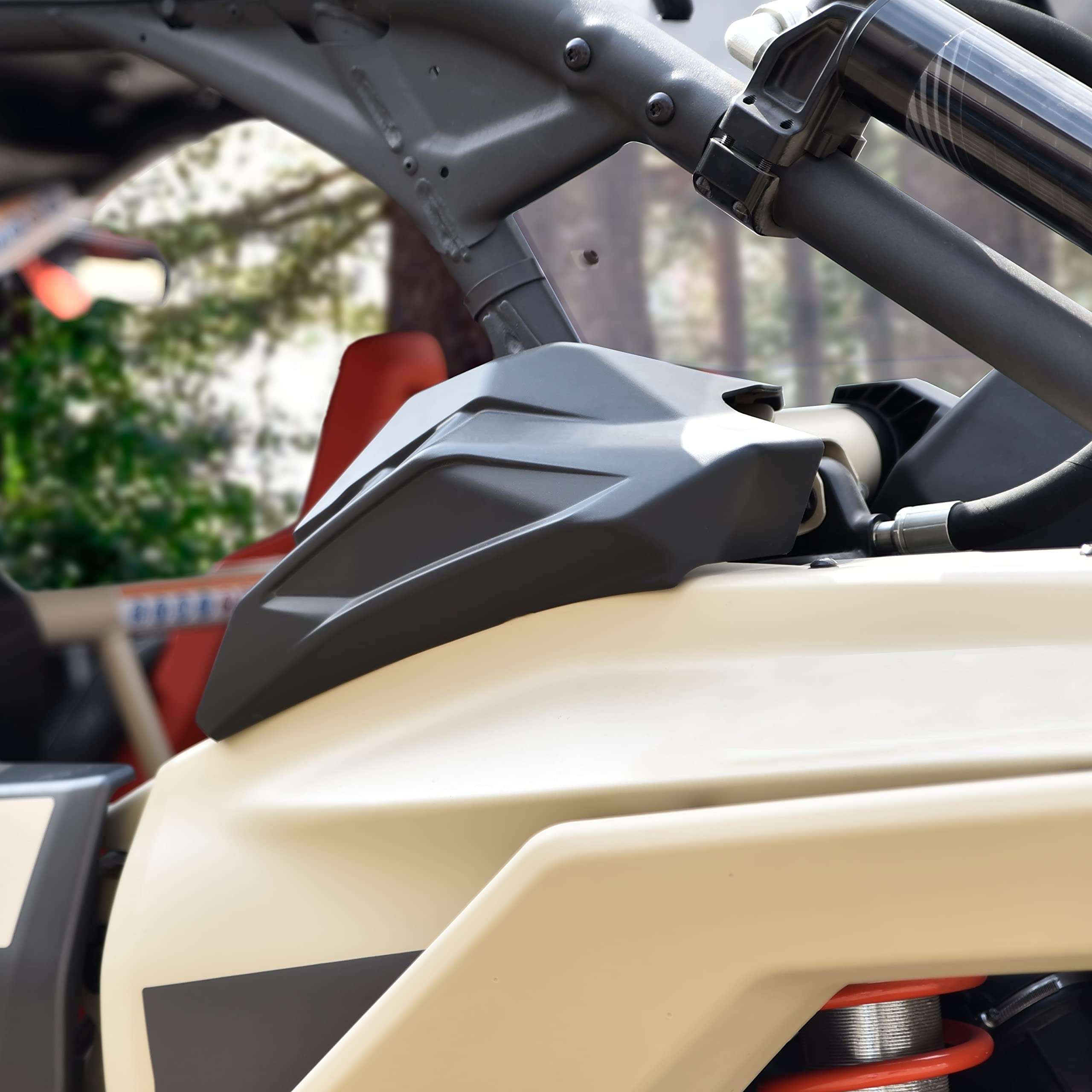 Sautvs Rear Cage Trim Plastic Cover For Maverick X3, C Pillar Protection Shield Guard Plate For Can Am Maverick X3 / X3 Max 2017-2024 Accessories (2Pcs, Replace #705010335, 705010336)