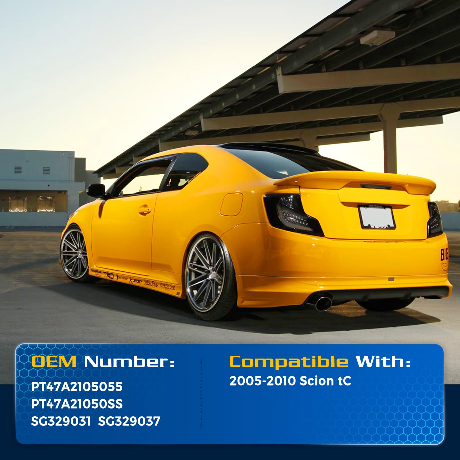 Arana Rear Hatch Struts For Scion Tc 2005-2010, 4597 Liftgate Struts Trunk Tailgate Lift Support Fits 2005-2010 Scion Tc Base/Sp