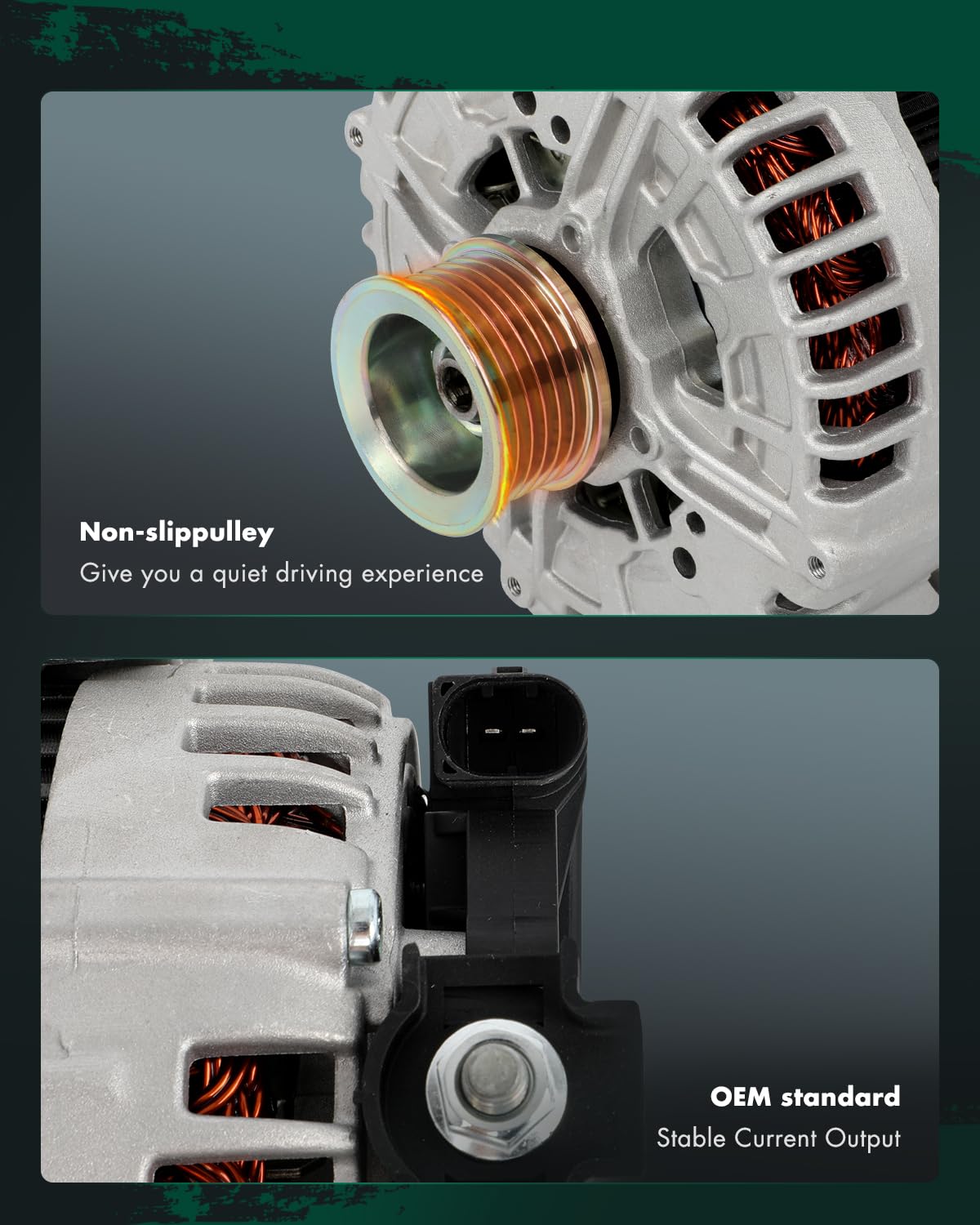 SCITOO Alternator Fit for Mercedes-Benz W221 S450 2008/2010, W221 S550 2007-2010, C216 CL550 2009-2010, 4.7L 5.5L - 12V 220Amp C