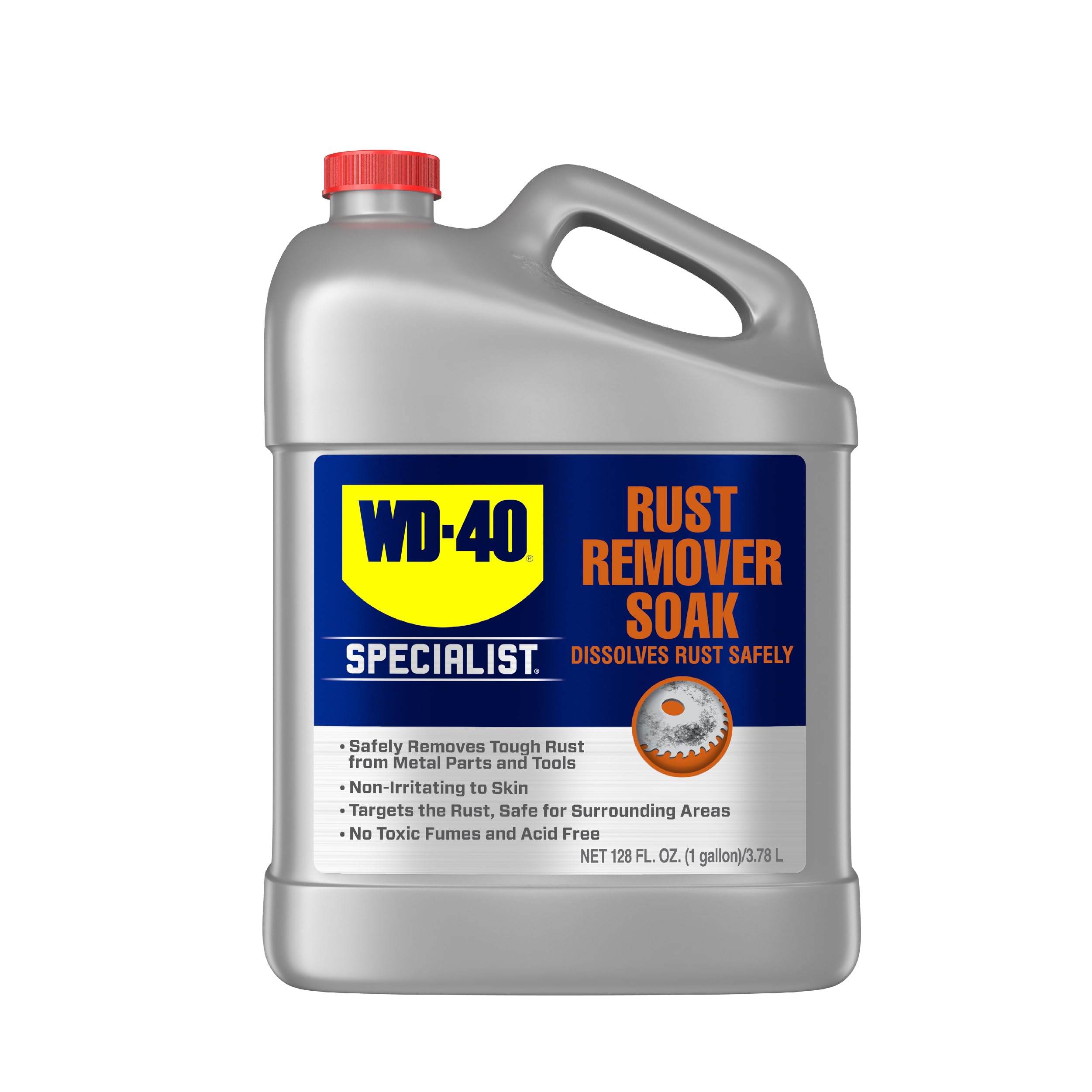 WD-40 Specialist Rust Remover Soak, One Gallon -Like New