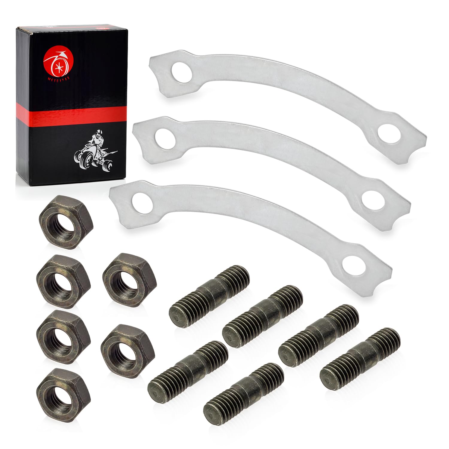 Sprocket Hub Locking Stud Nut Washer Kit For YAMAHA Blaster 200 Banshee Warrior 350 Raptor 660R Breeze 125 YTZ250 IT250 IT400 IT