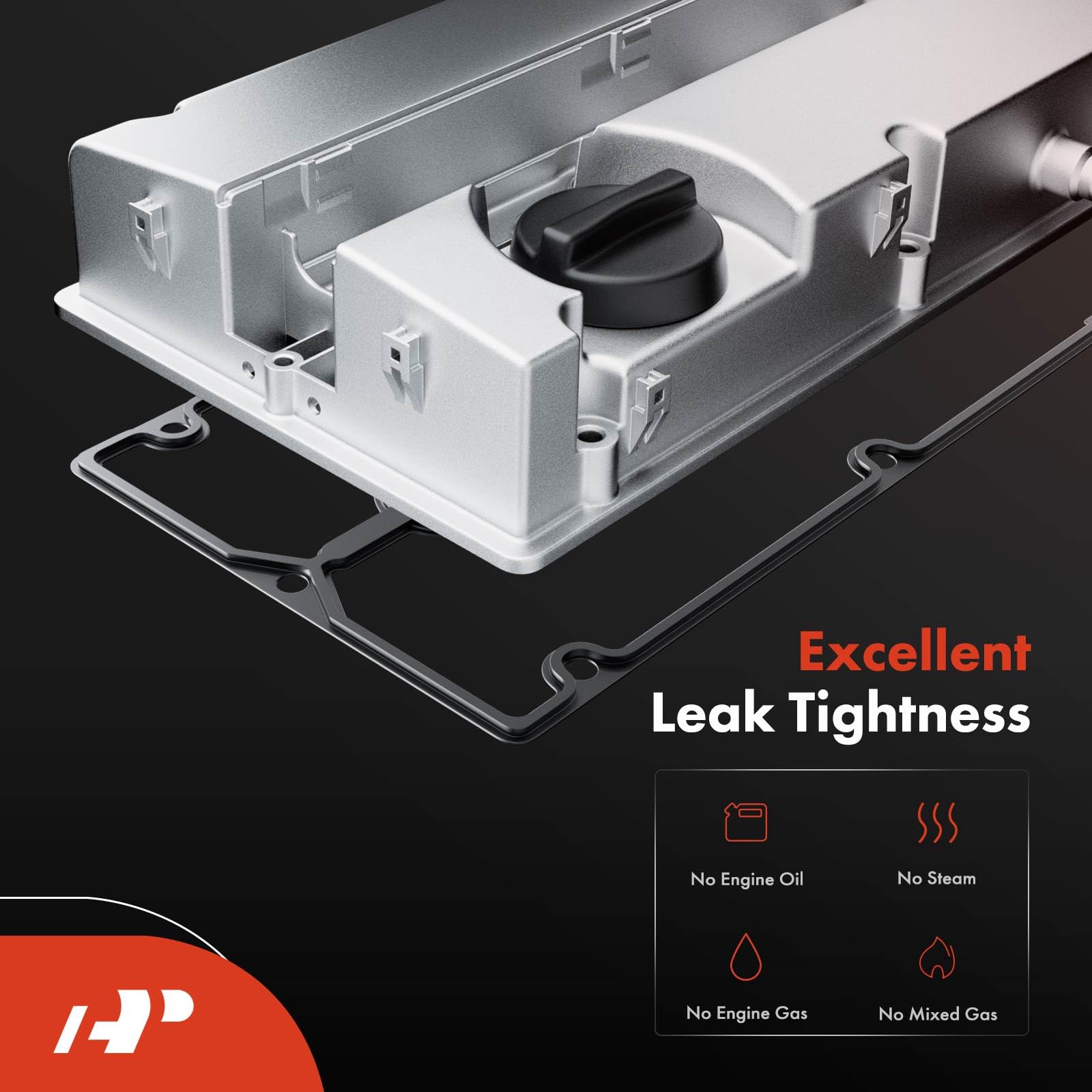 A-Premium Engine Valve Cover Kit Compatible With Chevy Cruze, Sonic, Trax, Aveo, Aveo5, L4 1.6L 1.8L (Upgraded Aluminum Type)