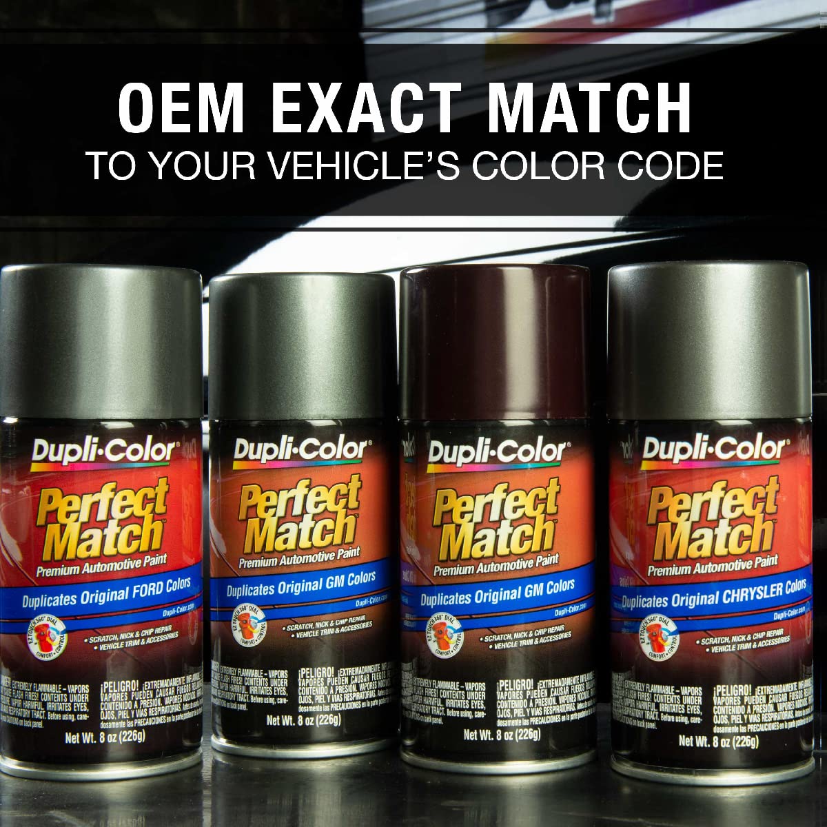 Dupli-Color Ebty15567-6Pk Perfect Match Automotive Spray Paint - Toyota Super White Ii, 040 - 8 Oz. Aerosol Can, 6-Pack
