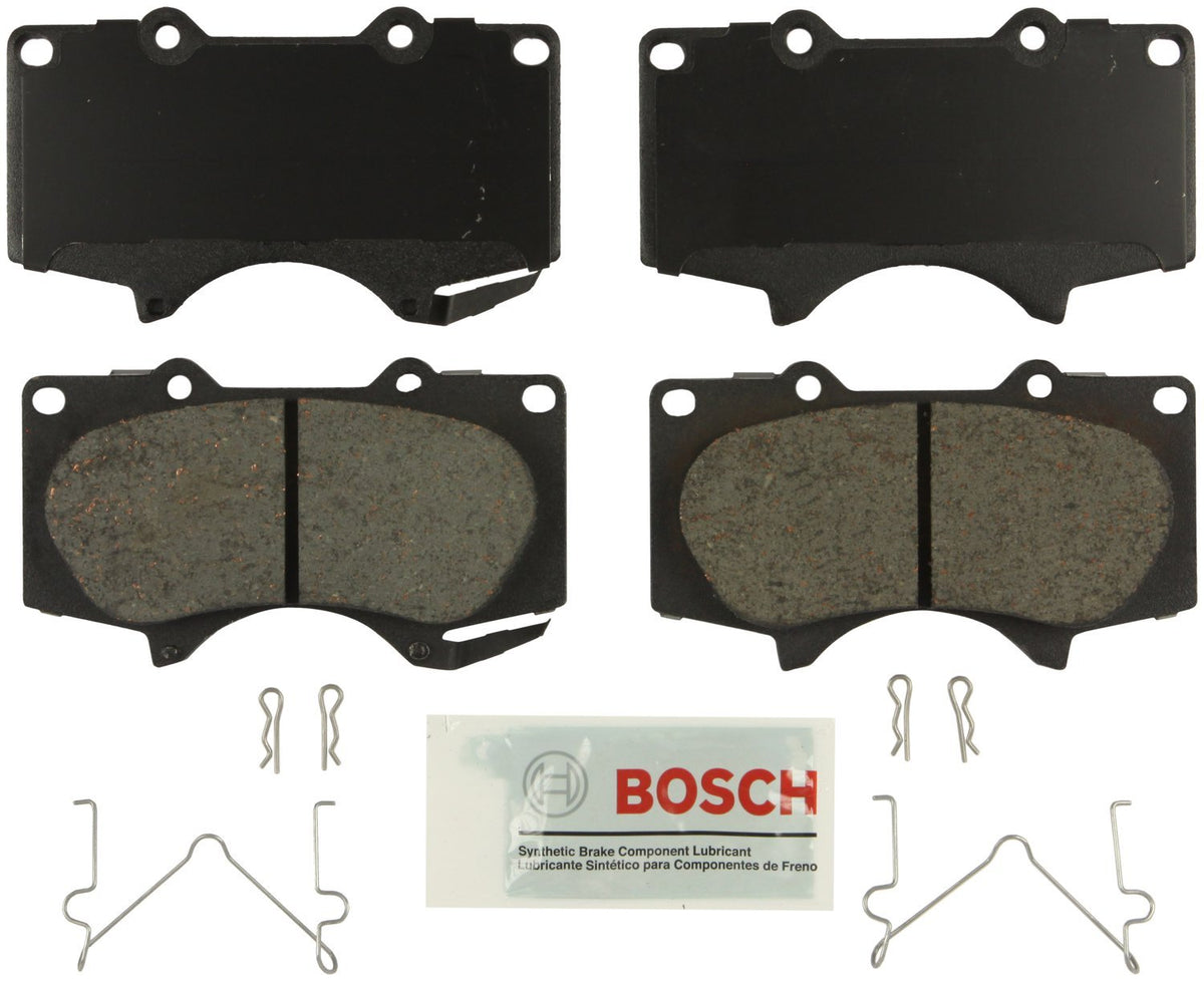 BOSCH BE976H Blue Ceramic Disc Brake Pad Set With Hardware - Compatible With Select Lexus GX460, GX470; Toyota 4Runner, FJ Cruis