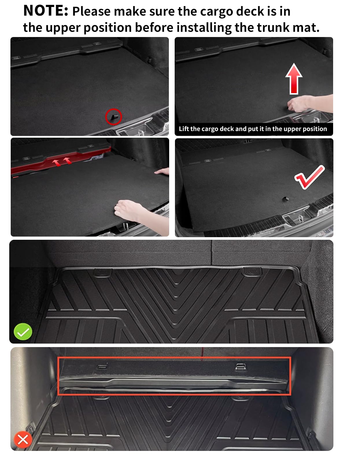 Lasfit Floor Mats And Cargo Liner For Honda Cr-V 2023 2024 2025 2026 (Include Hybrid Models), All Weather Tpe Car Trunk Mat (Upp