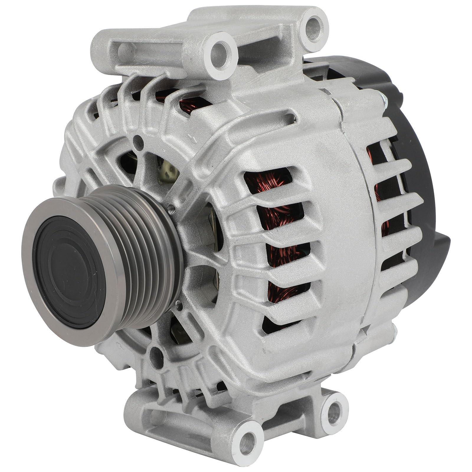 SCITOO Alternator Fit for Audi A6 2012-2015 L4 2.0L, A6 Quattro 2013-2015 L4 2.0L - 12V 150Amp CW 6-Groove Pulley, Replace OE 11
