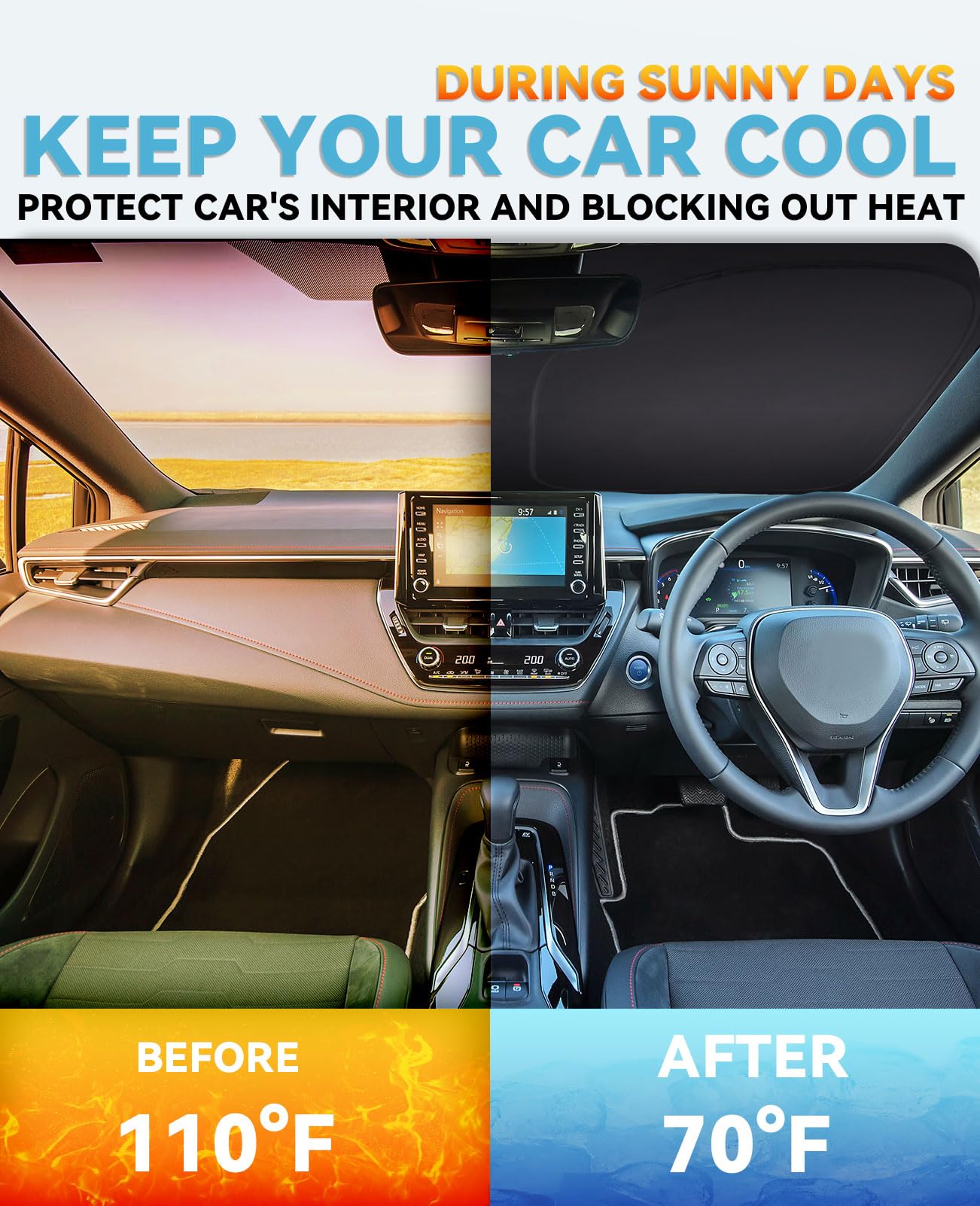 Windshield Sun Shade Car Sunshade For 2015-2023 2024 2025 Chevrolet Colorado Pickup Truck Prime Accessories Windshield Cover For