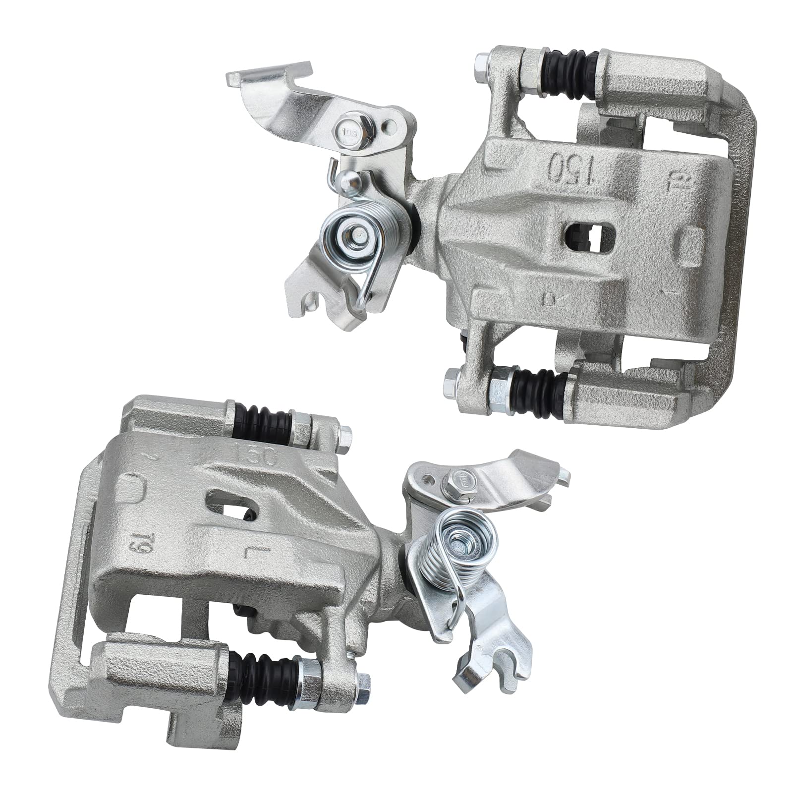 Irontek 18B5002 18B5003 Rear Driver & Passenger Side Brake Caliper Fit For 2006-2012 For Ford Fusion, 2007-2012 For Lincoln Mkz, 2006-2013 For Mazda 6, 2006-2011 For Mercury Milan, 2006 Lincoln Zephyr