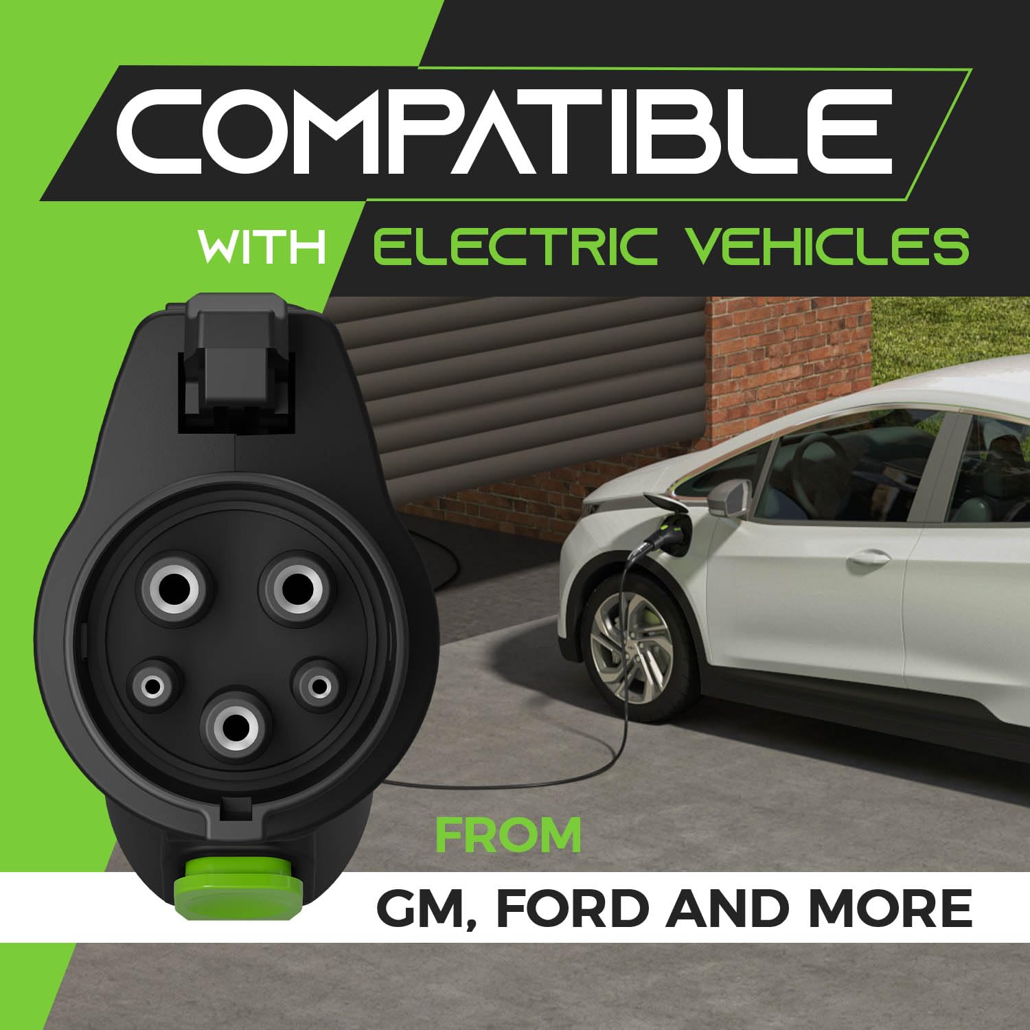 Gearit Tesla To J1772 Adapter For Ev, Compatible With Tesla (Nacs) Chargers, 40 Amp / 250 Volt Charging, Etl Certified