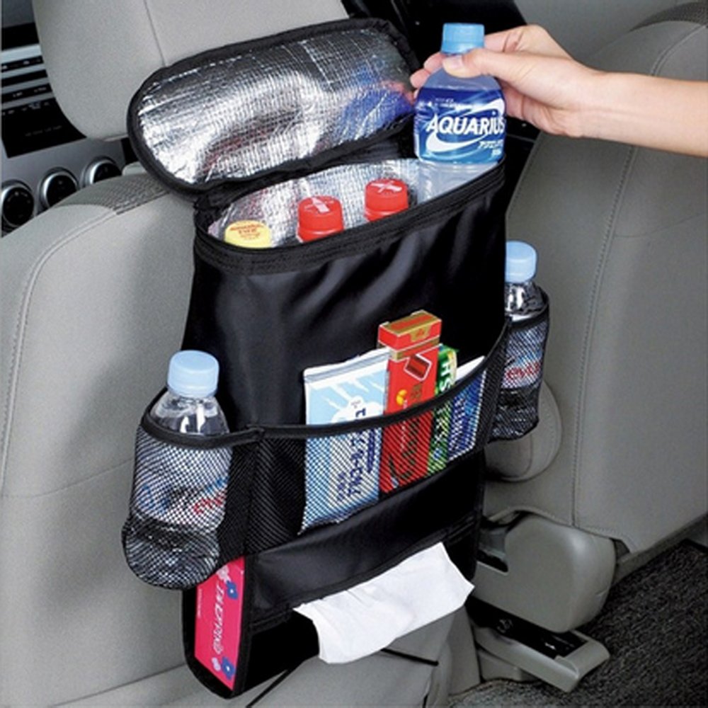 Westspark Car Seat Back Organizer, Auto Back Seat Hanging Insulation Multi- Pocket Travel Storage Cooler Bag Heat-Preservation I