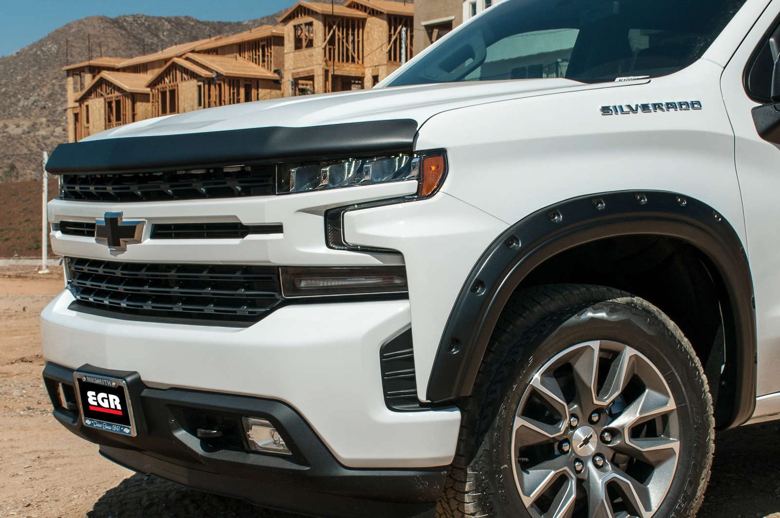 EGR 301695 SuperGuard Hood Guard Bug Deflector Protector, Matte Black Finish, Compatible with Select Chevrolet Silverado All Cab