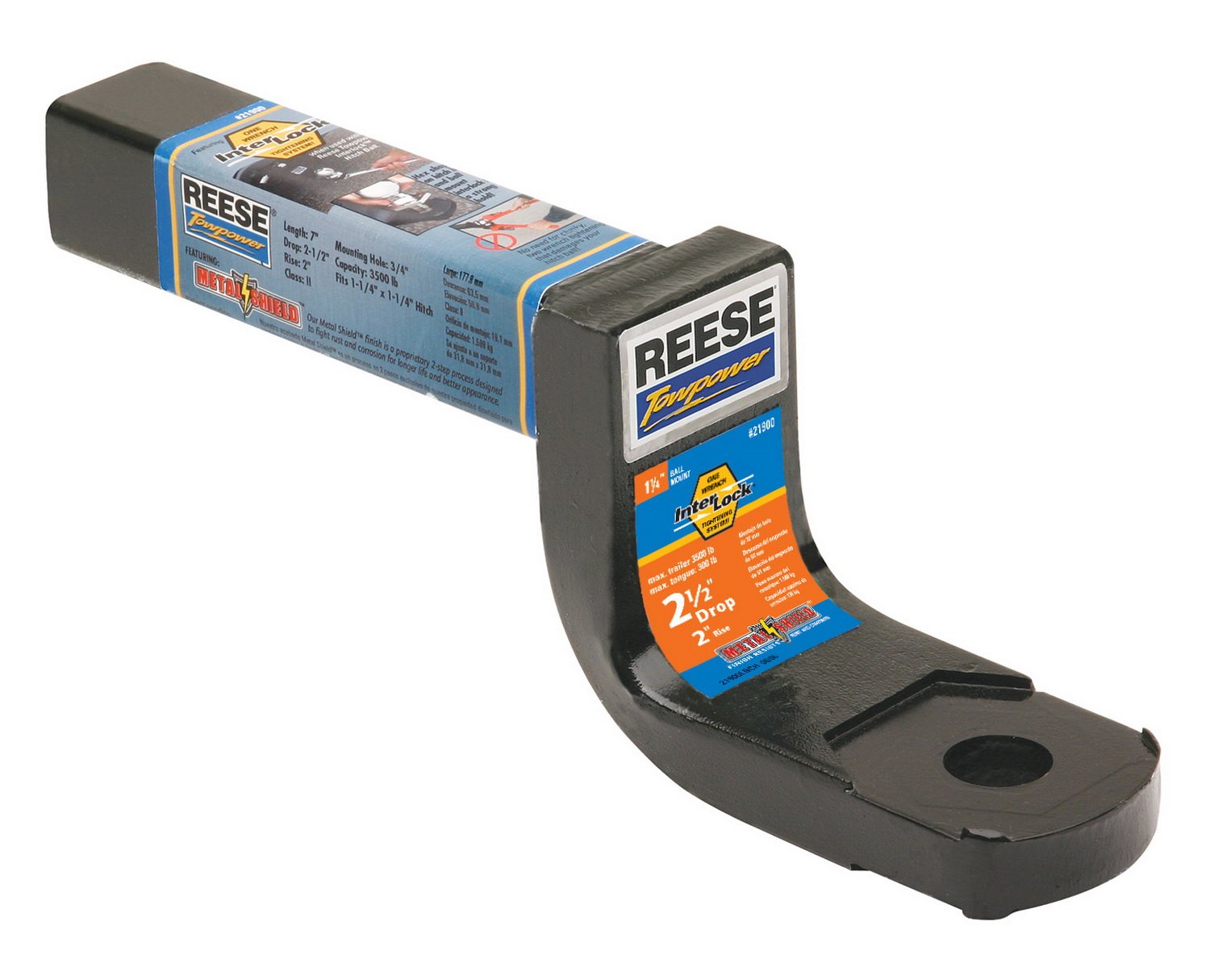 Reese Towpower 21900 Class II Interlock Ball Mount - Black