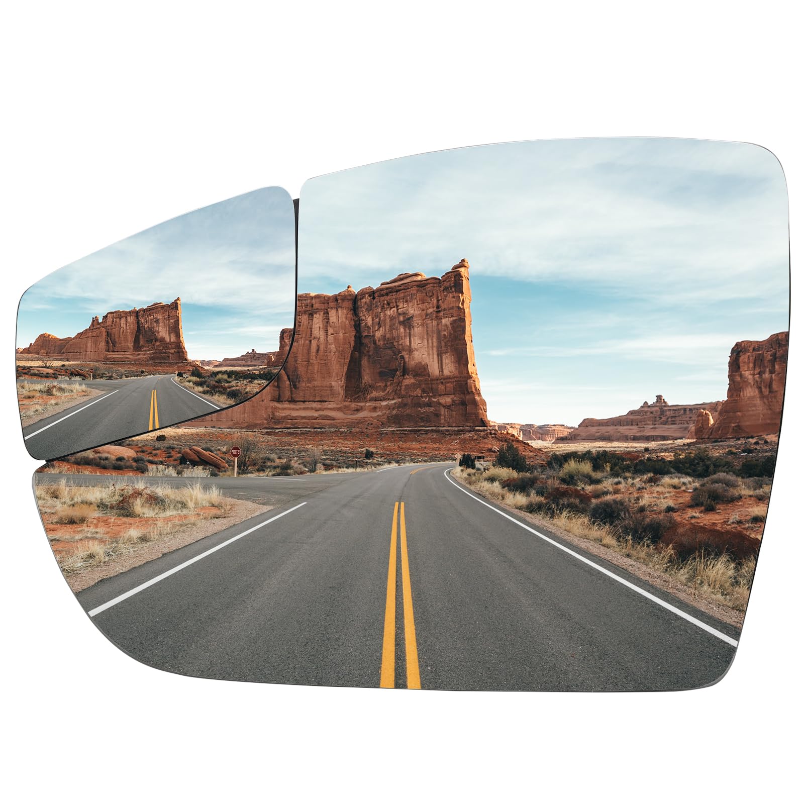 LOIYLLEN Driver Side Mirror Replacement for Ford Focus 2012 2013 2014 2015 2016 2017 2018 - Left Side Mirror Glass, Rear View Mi