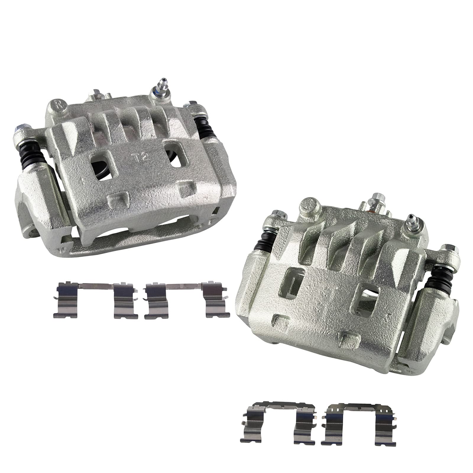 Trq Front Brake Caliper Set Compatible With 2003-2006 Subaru Baja 2003-2010 Forester 2003-2005 Impreza 2002-2012 Legacy Outback