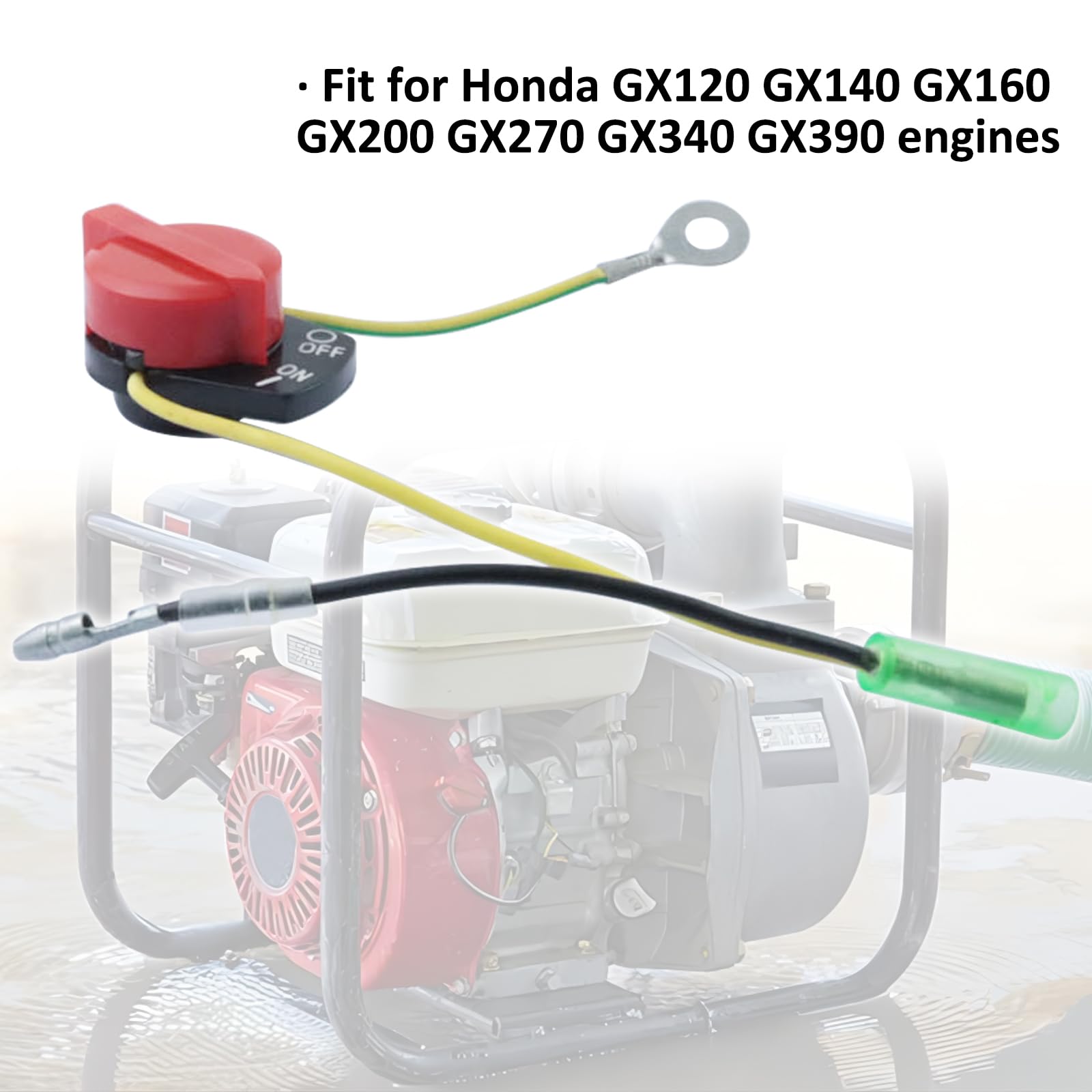 3Pcs On Off Engine Stop Switch Compatible With Honda Gx120 Gx160 Gx200 Gx240 Gx270 Gx340 Gx390 Champion Predator 212 Firman Kill Switch