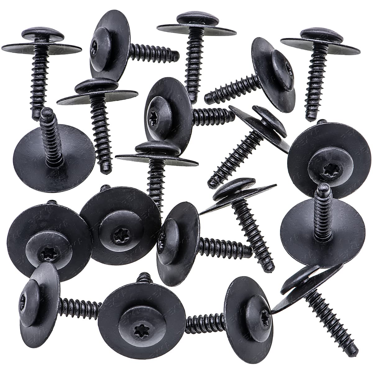 Rexka 20Pcs Fender Liner Splash Shield Bolt Screw 11548270 Compatible With Gm Chevrolet Camaro Colorado Cruze Equinox Impala Malibu Traverse Cadillac Ats Ct6 Cts Xt5 Xts