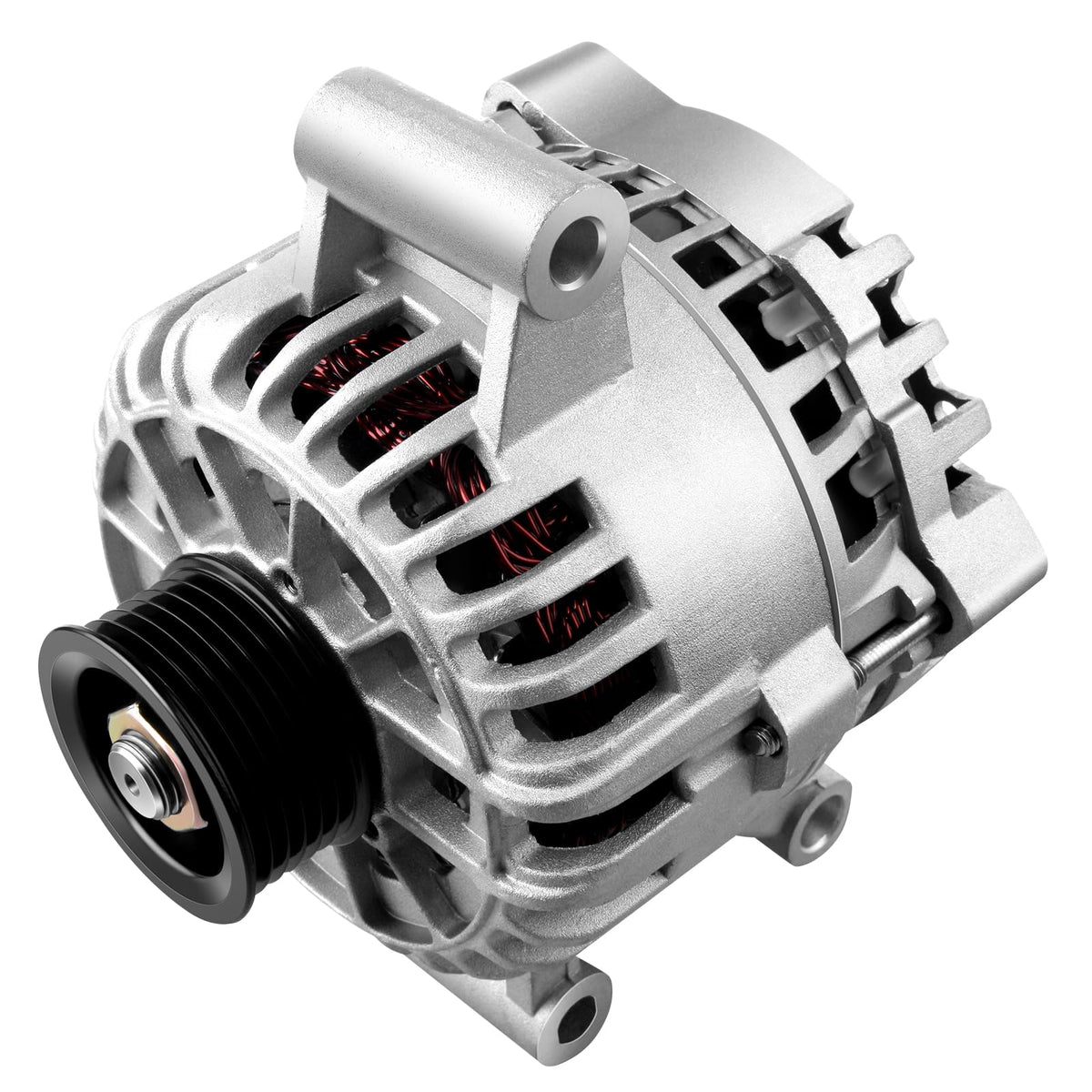 SCITOO New Alternator Fit for 2.0L 2.3L for Ford Focus 2005 2006 2007 12V 110Amp CW 6-Groove Pulley - 8406 4S4T-10300-AC AFD0115