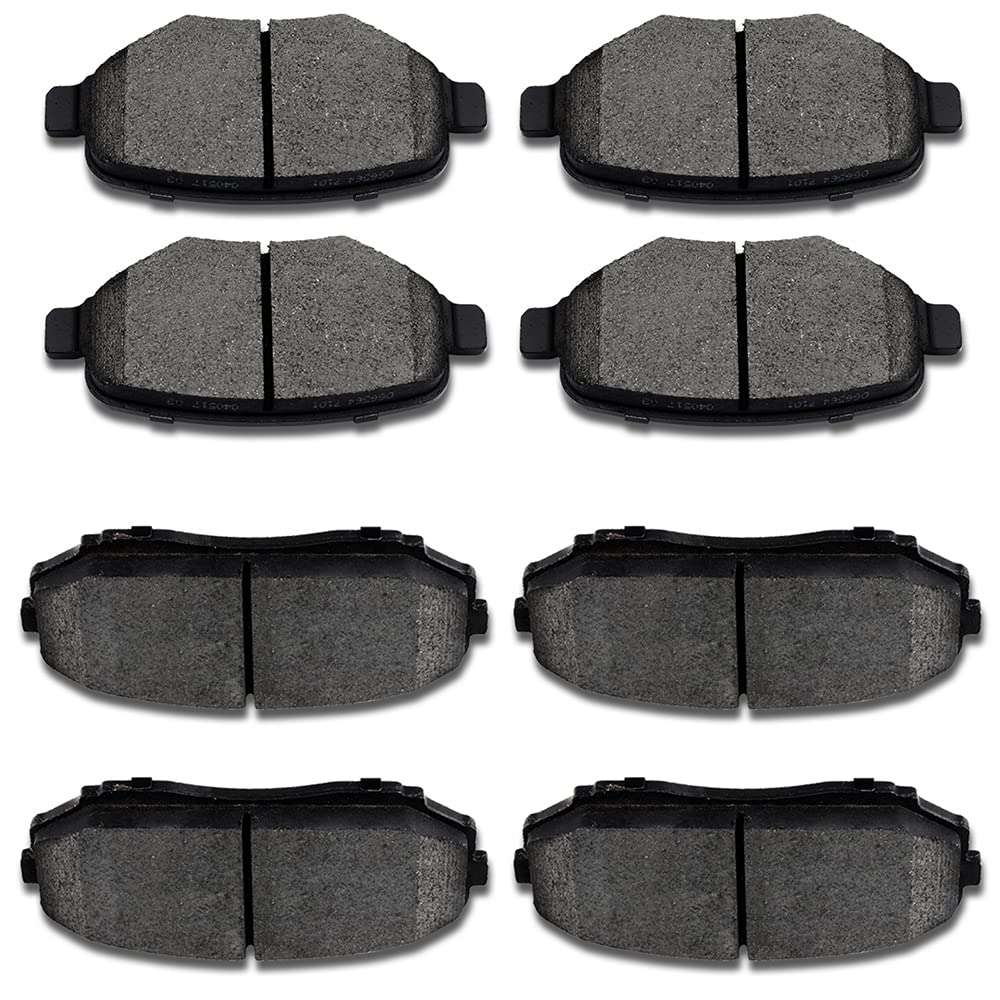 Ceramic Brake Pads Kits,Scitoo 8Pcs Brakes Pads Set Fit For 2007-2010 For Ford Edge,2007-2010 For Lincoln Mkx,2007-2012 For Mazd
