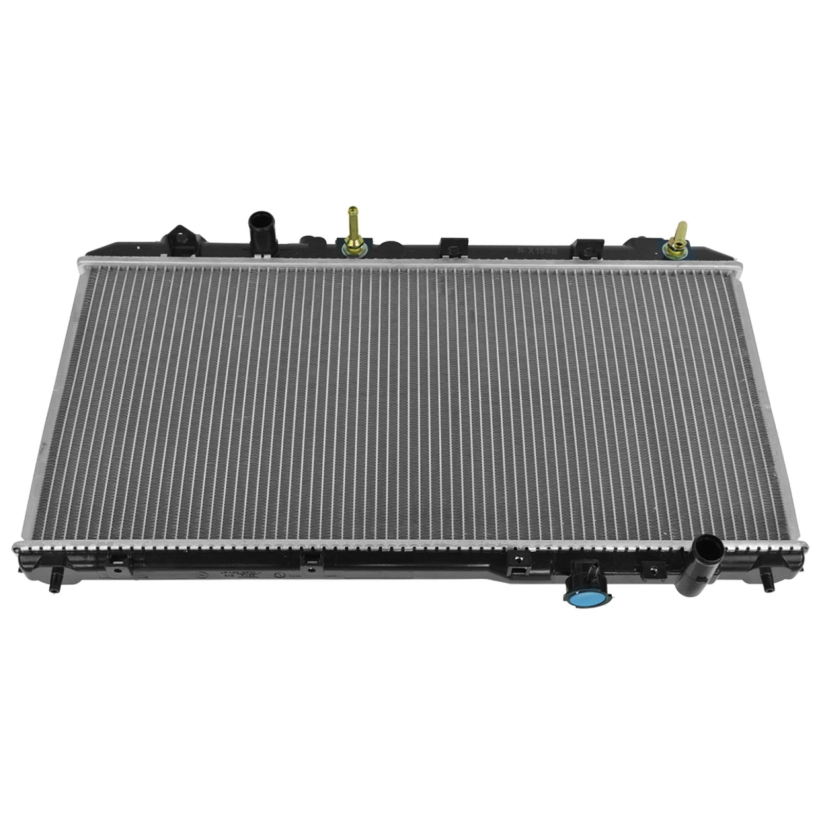 Trq Radiator Assembly Aluminum Core Compatible With 99-03 Mazda Protege 02-03 Protege5 Cu2303 Cu2303Cc Ma3010140