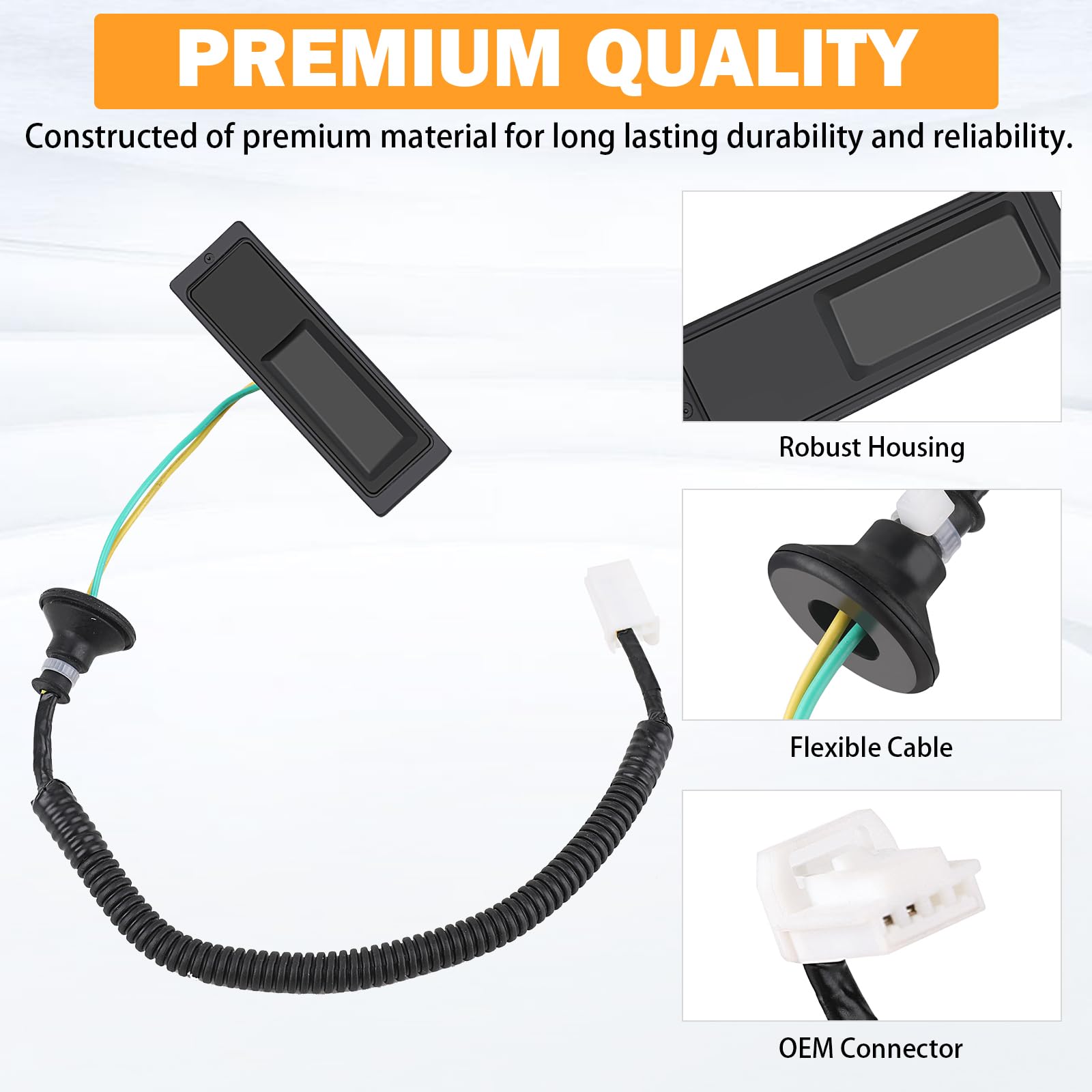 25380-3Ja0B Hatch Button Trunk Latch For Nissan Pathfinder 2013 2014 2015 2016 2017 2018 2019 2020, Replace Part # 253803Ja0B Re