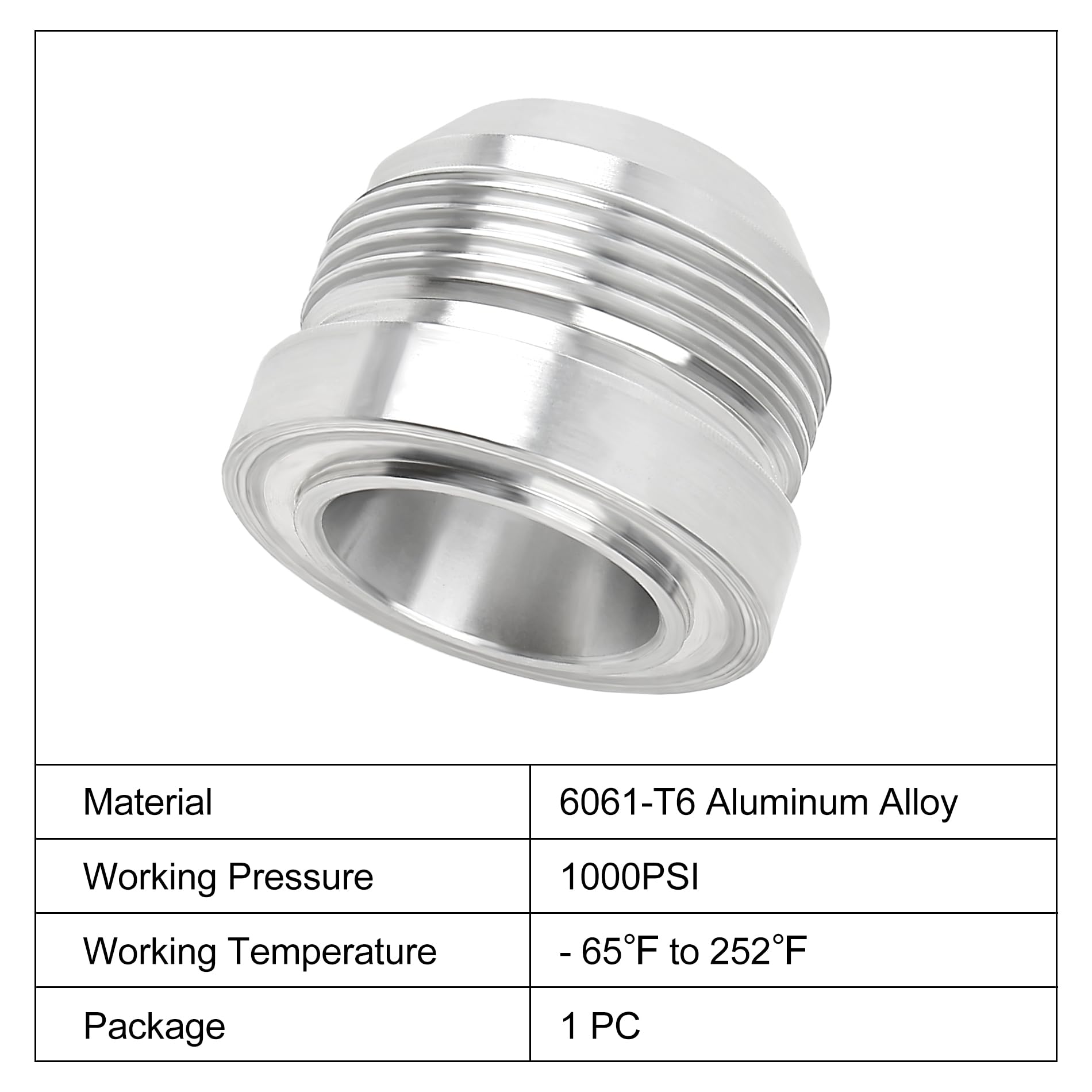 EVIL ENERGY 20AN Male Weld on Bung Fitting Aluminum 1PC