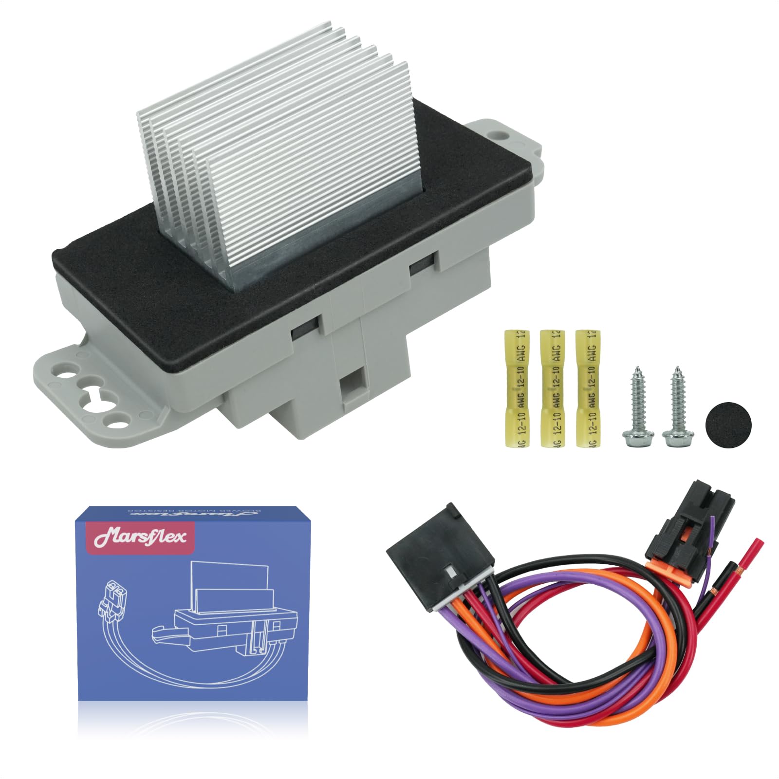 Marsflex Blower Motor Resistor 1581773 2003 2004 2005 2006 2007 for Chevy Chevrolet Tahoe Silverado Trailblazer Avalanche, for G