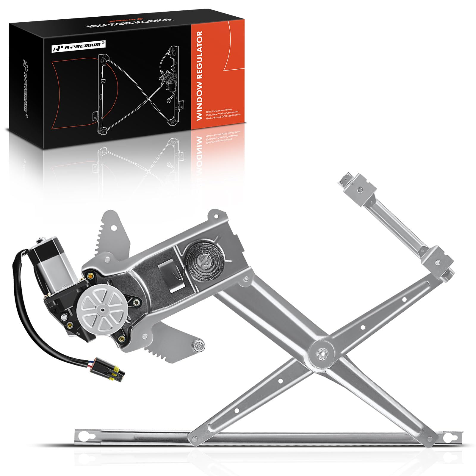 A-Premium Power Window Regulator With Motor Replacement For Dodge Ram 1500 1994-2001 Ram 2500 3500 1994-2002 Front Right Passeng