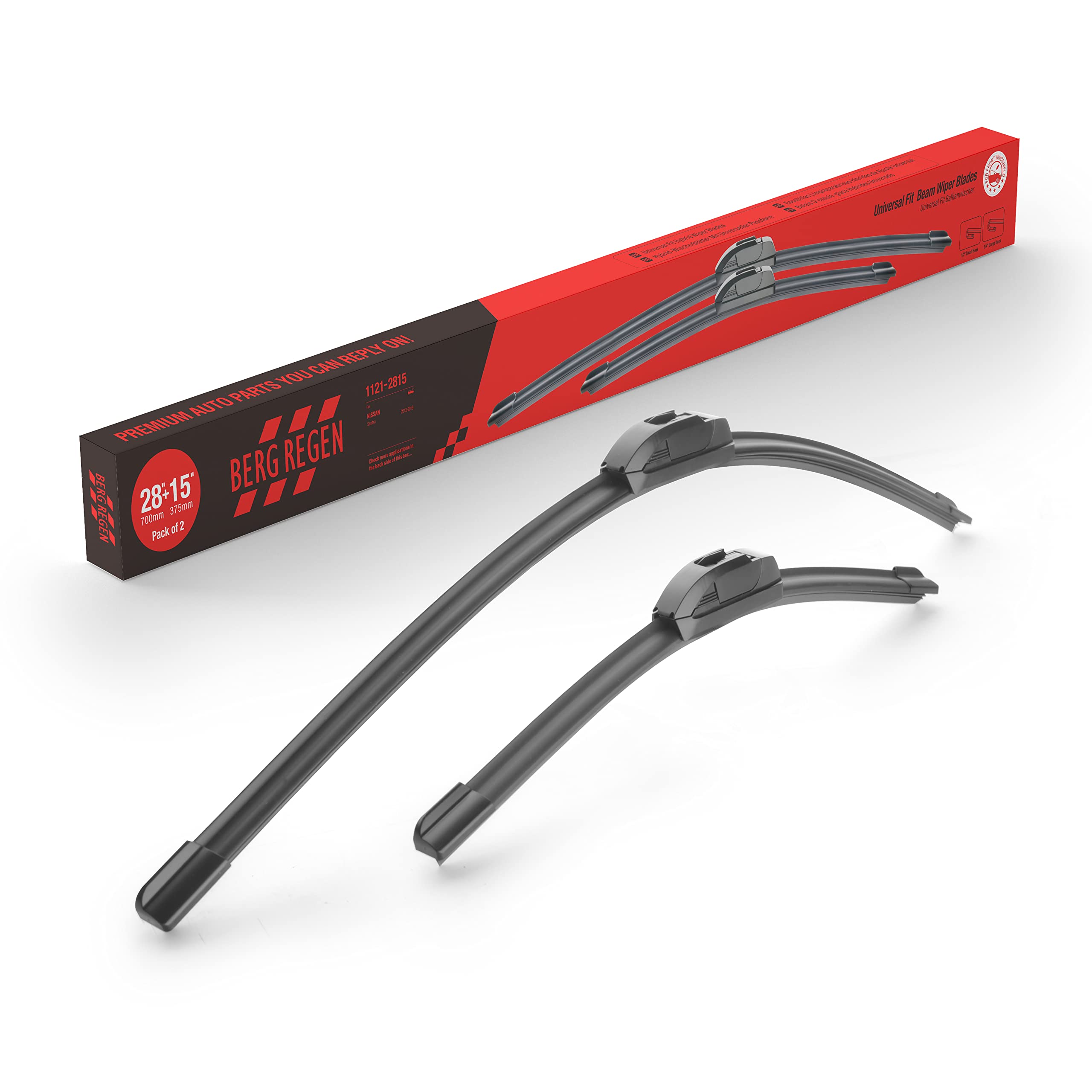 Oem Quality Performance Premium Wiper Blades 28 15,All-Season Auto Replacement Windshield Wiper Blades,Fit Nissan Sentra 2013 20